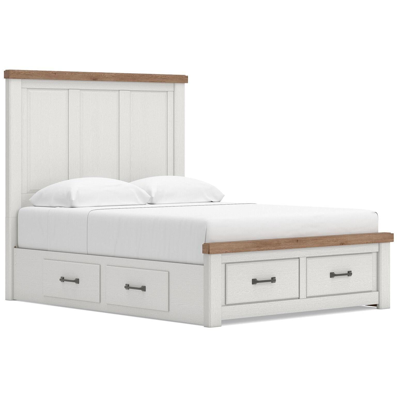  Size_Queen --  Signature Design by Ashley Savonport Panel Bed with Storage IMAGE 1