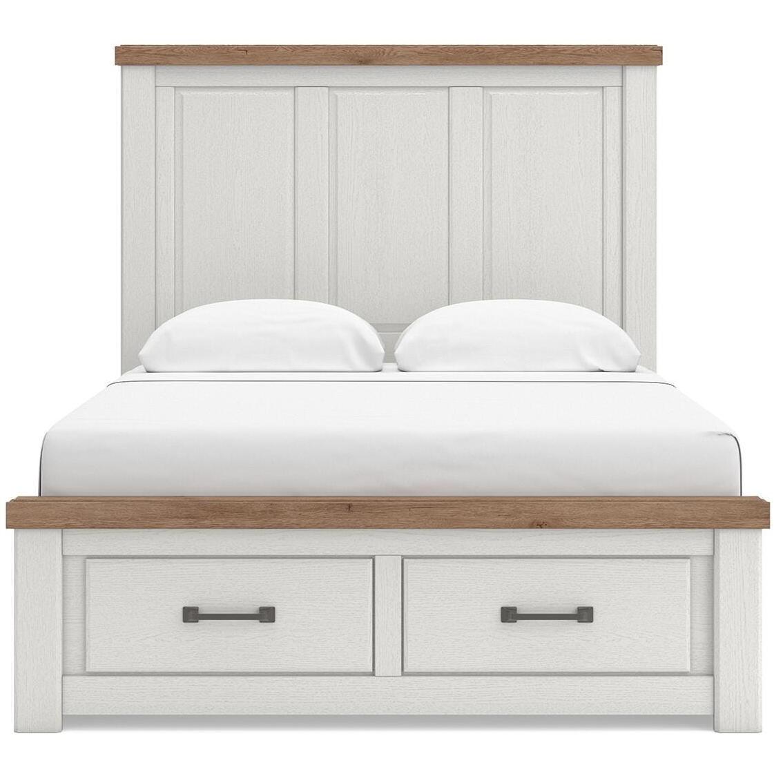  Size_Queen --  Signature Design by Ashley Savonport Panel Bed with Storage IMAGE 3