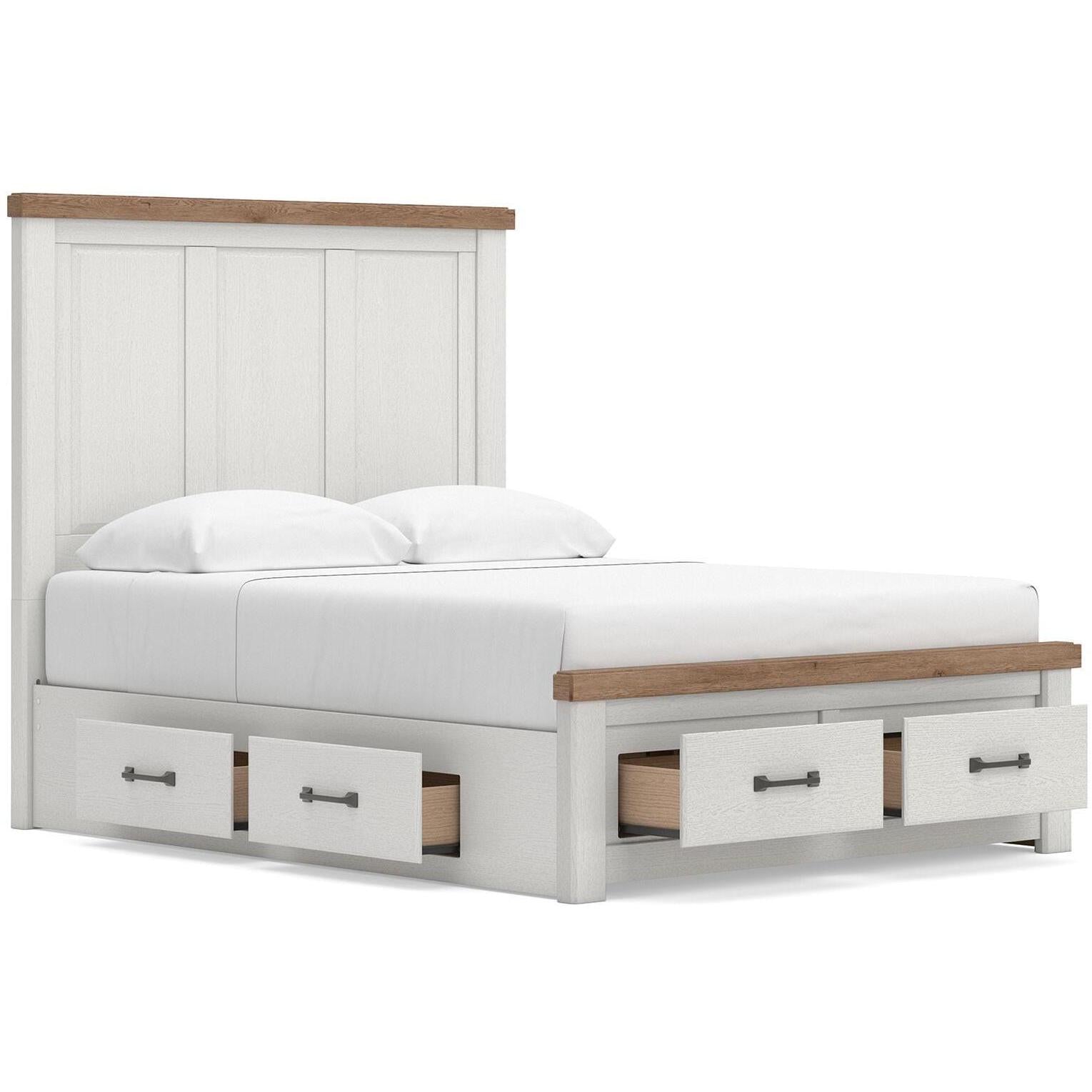  Size_Queen --  Signature Design by Ashley Savonport Panel Bed with Storage IMAGE 4