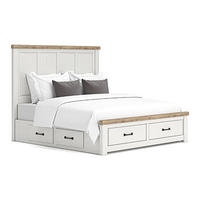  Size_King --  Savonport B4615B17 King Panel Storage Bed IMAGE 1