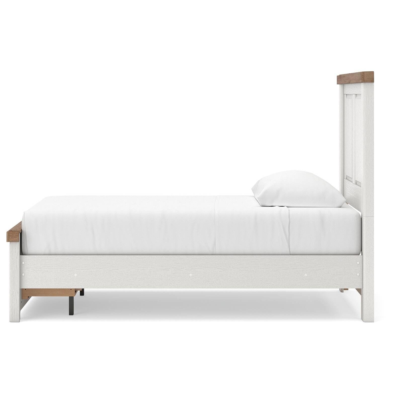  Size_Twin --  Signature Design by Ashley Savonport Panel Bed with Storage IMAGE 4