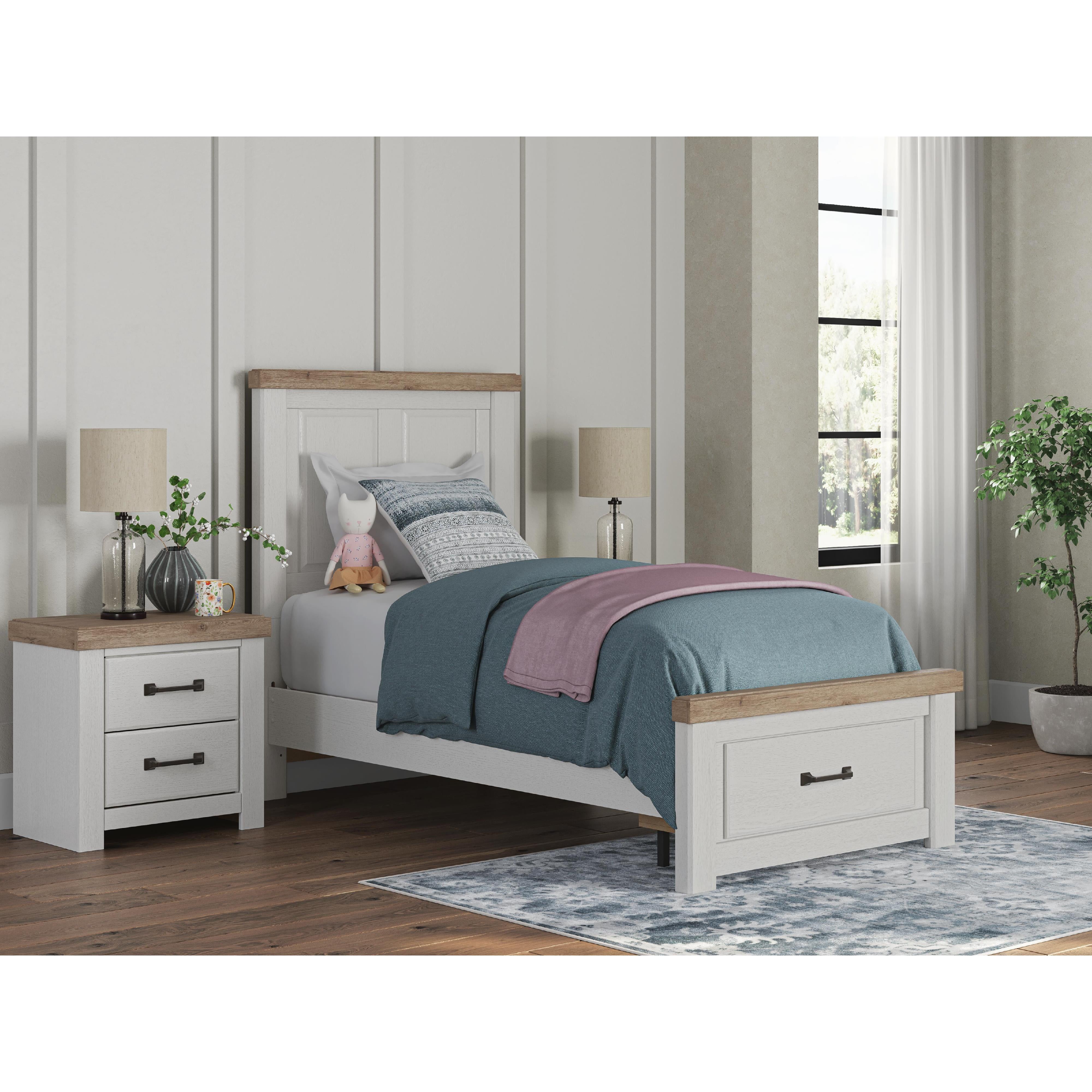 Size_Twin --  Signature Design by Ashley Savonport Panel Bed with Storage IMAGE 8