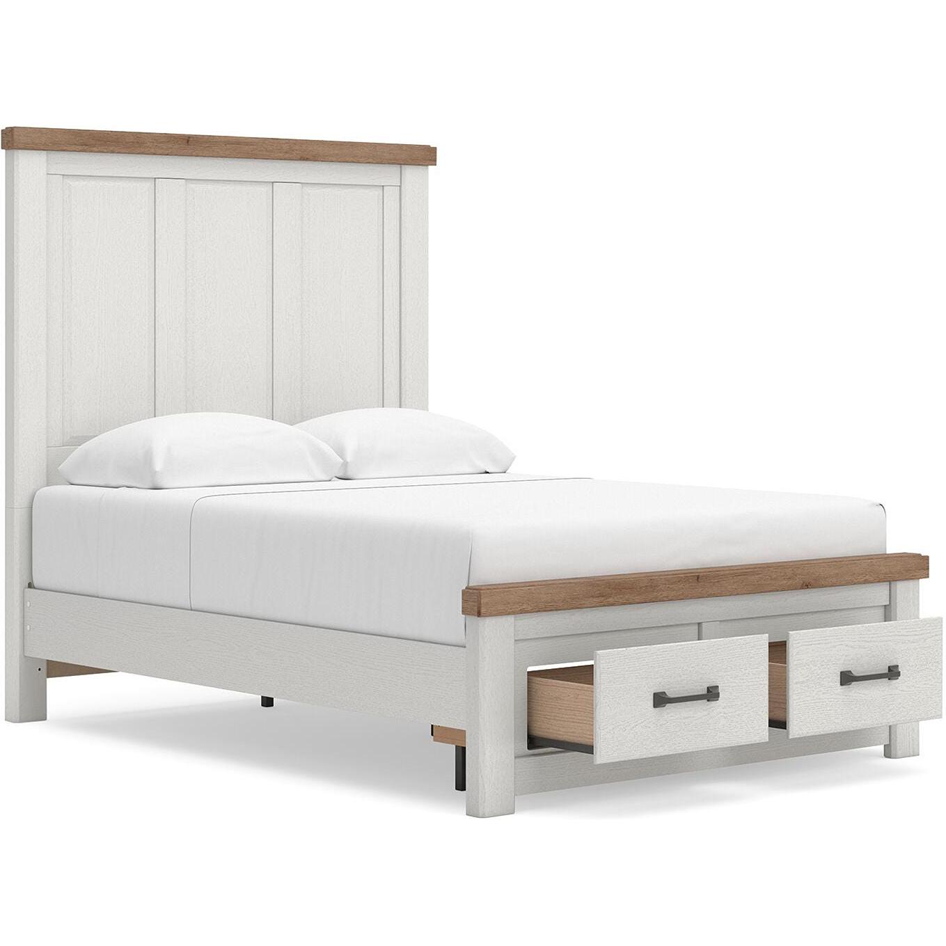  Size_Full --  Savonport B4615B6 Full Panel Storage Bed IMAGE 4