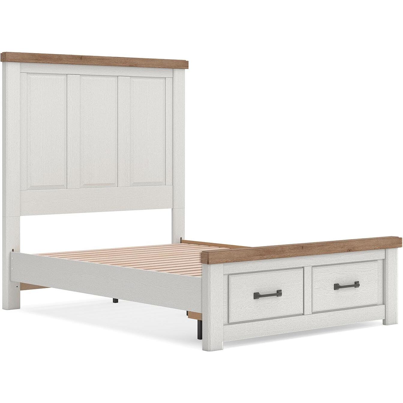  Size_Full --  Savonport B4615B6 Full Panel Storage Bed IMAGE 5