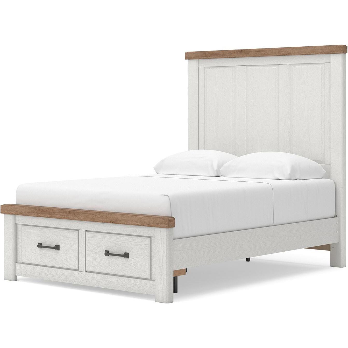  Size_Full --  Savonport B4615B6 Full Panel Storage Bed IMAGE 7