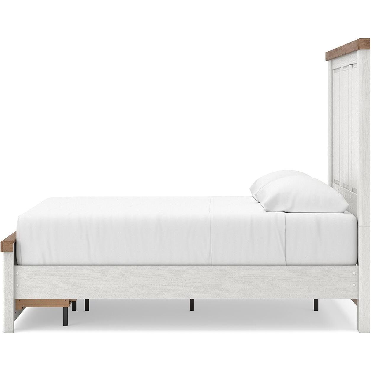  Size_Full --  Savonport B4615B6 Full Panel Storage Bed IMAGE 8