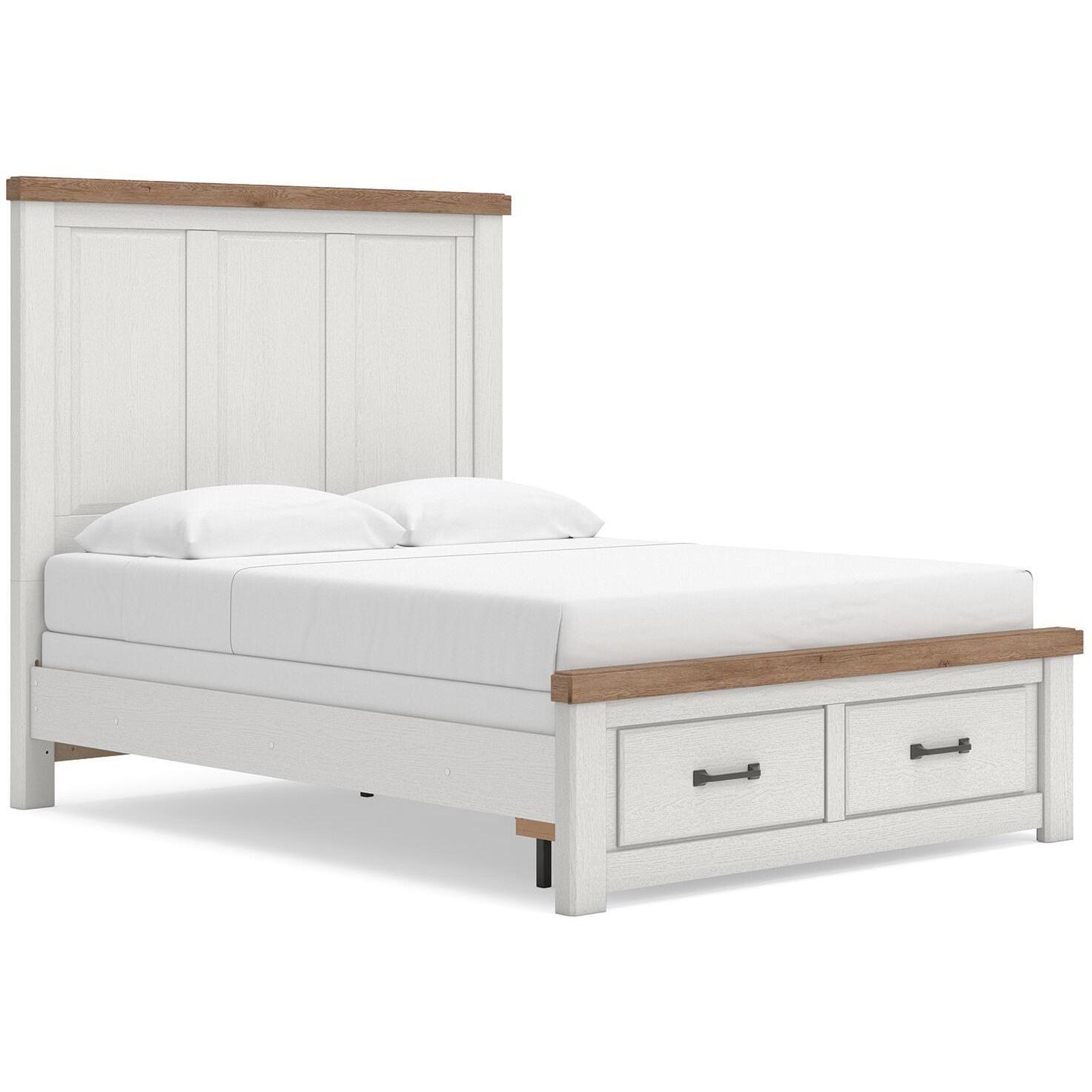 Size_Queen --  Savonport B4615B7 Queen Panel Storage Bed IMAGE 1