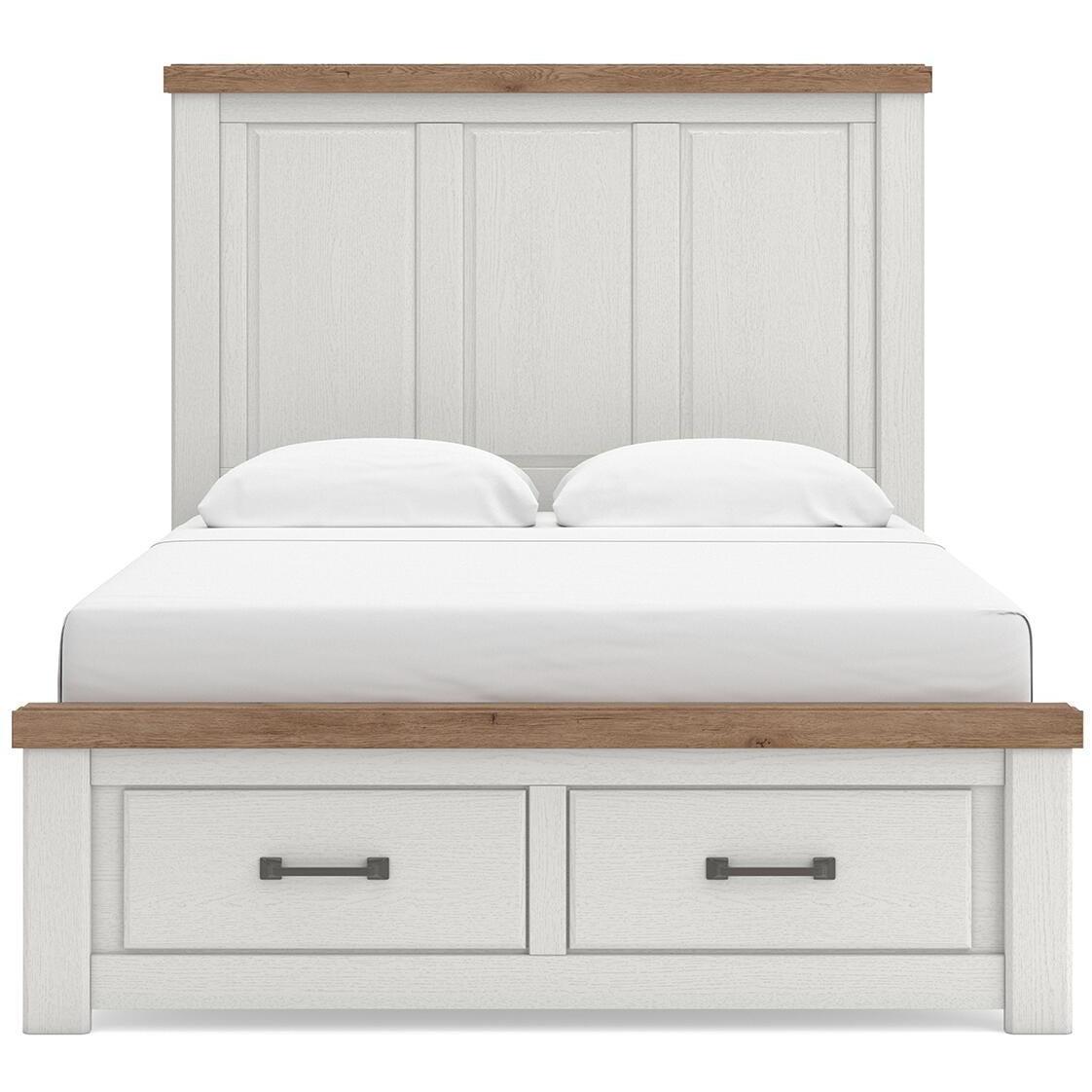  Size_Queen --  Savonport B4615B7 Queen Panel Storage Bed IMAGE 3