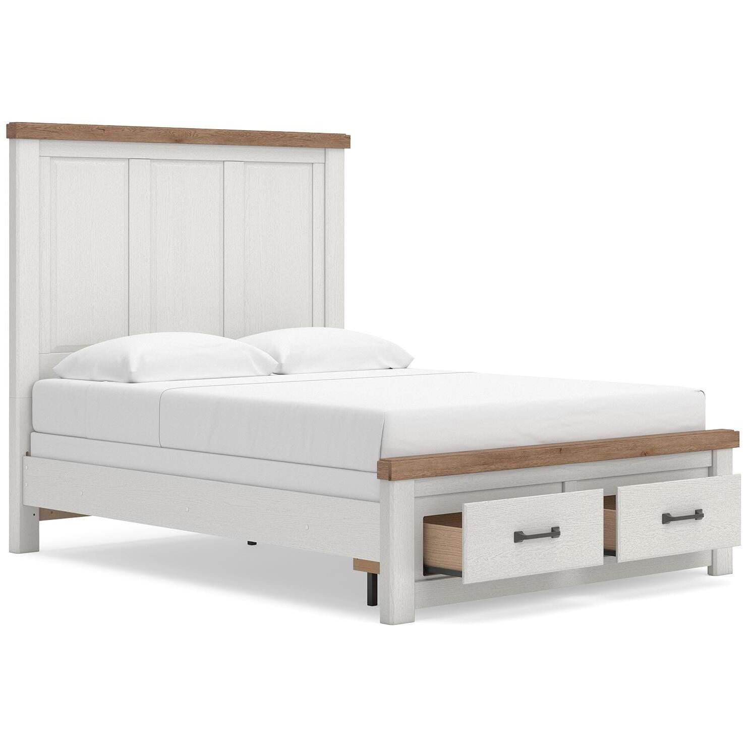  Size_Queen --  Savonport B4615B7 Queen Panel Storage Bed IMAGE 4