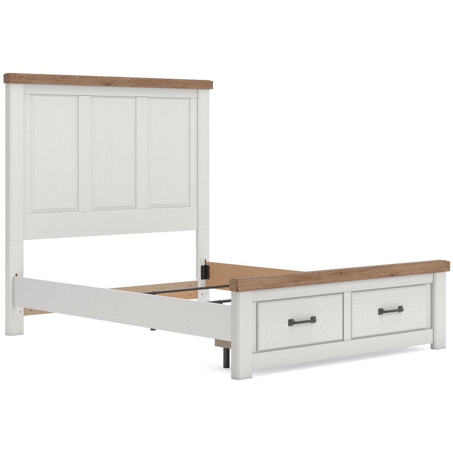  Size_Queen --  Savonport B4615B7 Queen Panel Storage Bed IMAGE 5