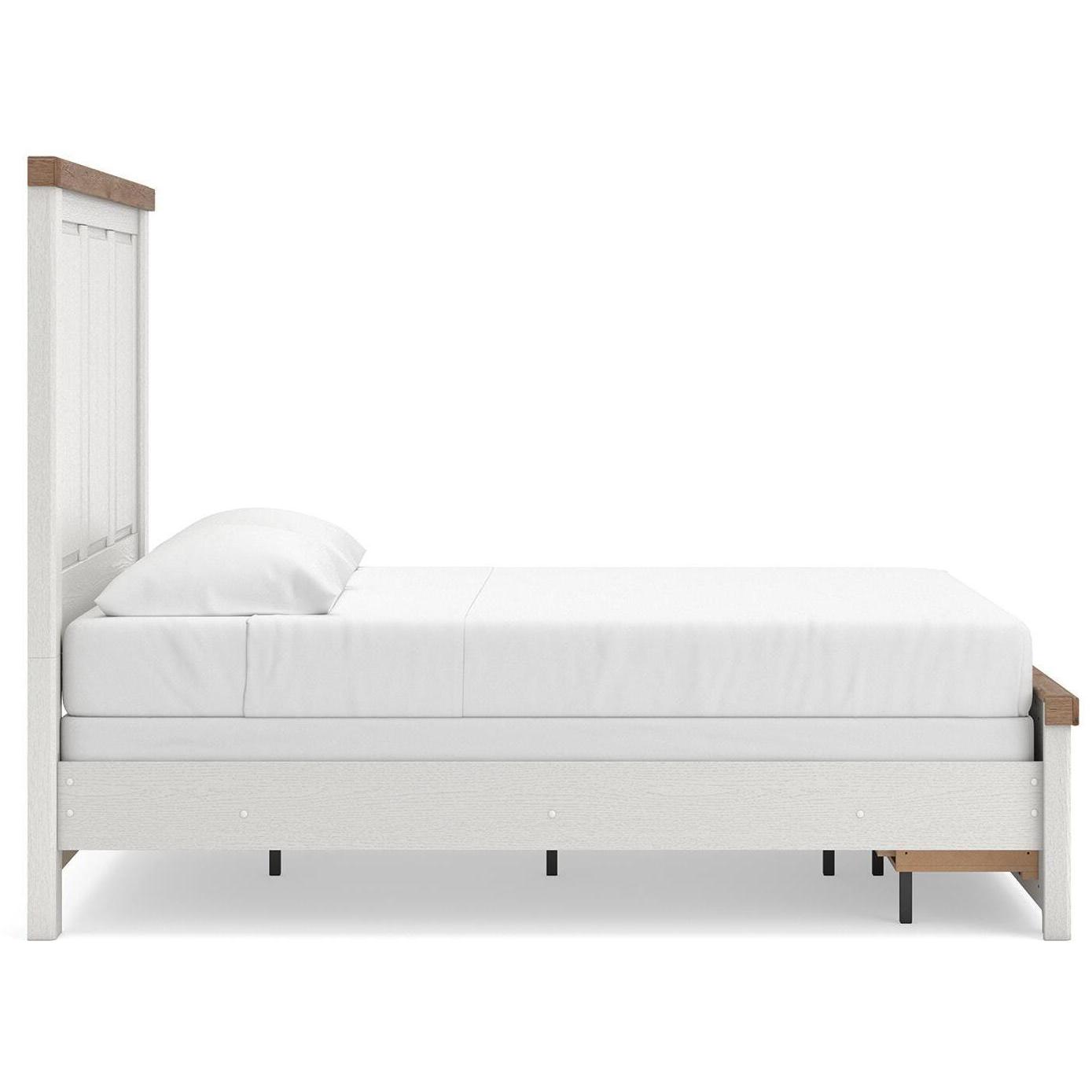  Size_Queen --  Savonport B4615B7 Queen Panel Storage Bed IMAGE 6