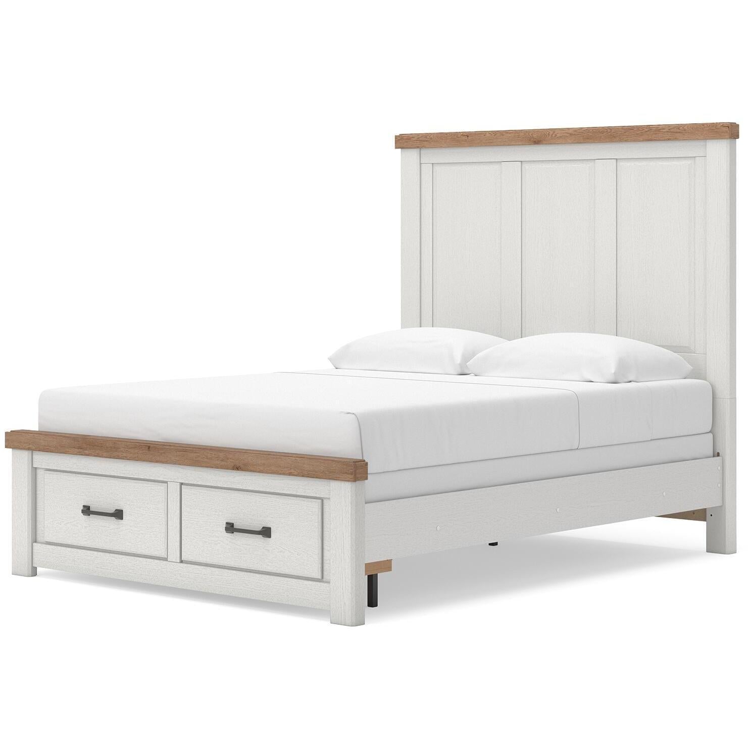  Size_Queen --  Savonport B4615B7 Queen Panel Storage Bed IMAGE 7