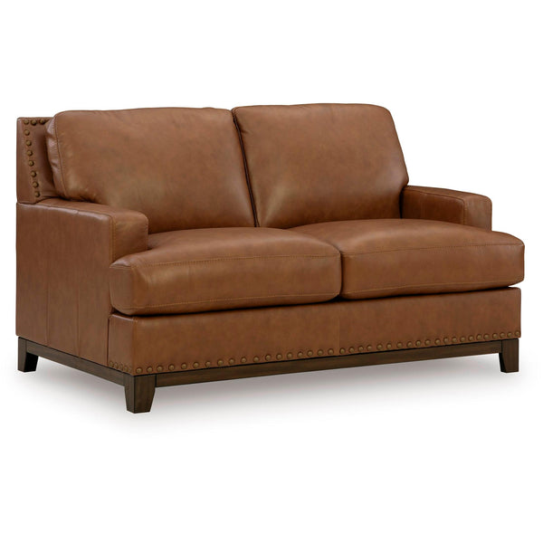 Signature Design by Ashley Saonara Stationary Leather Match Loveseat PC7310935