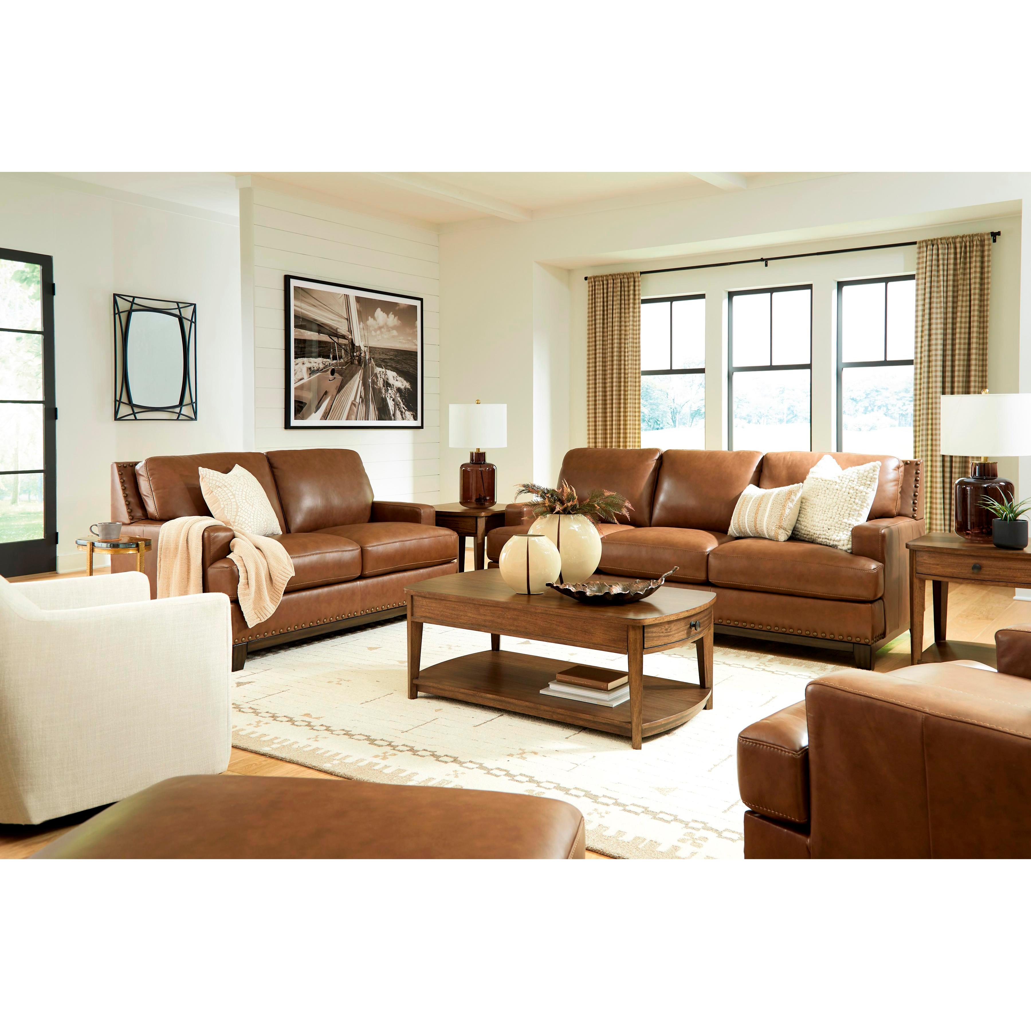  Signature Design by Ashley Saonara Stationary Leather Match Sofa PC7310938 IMAGE 13