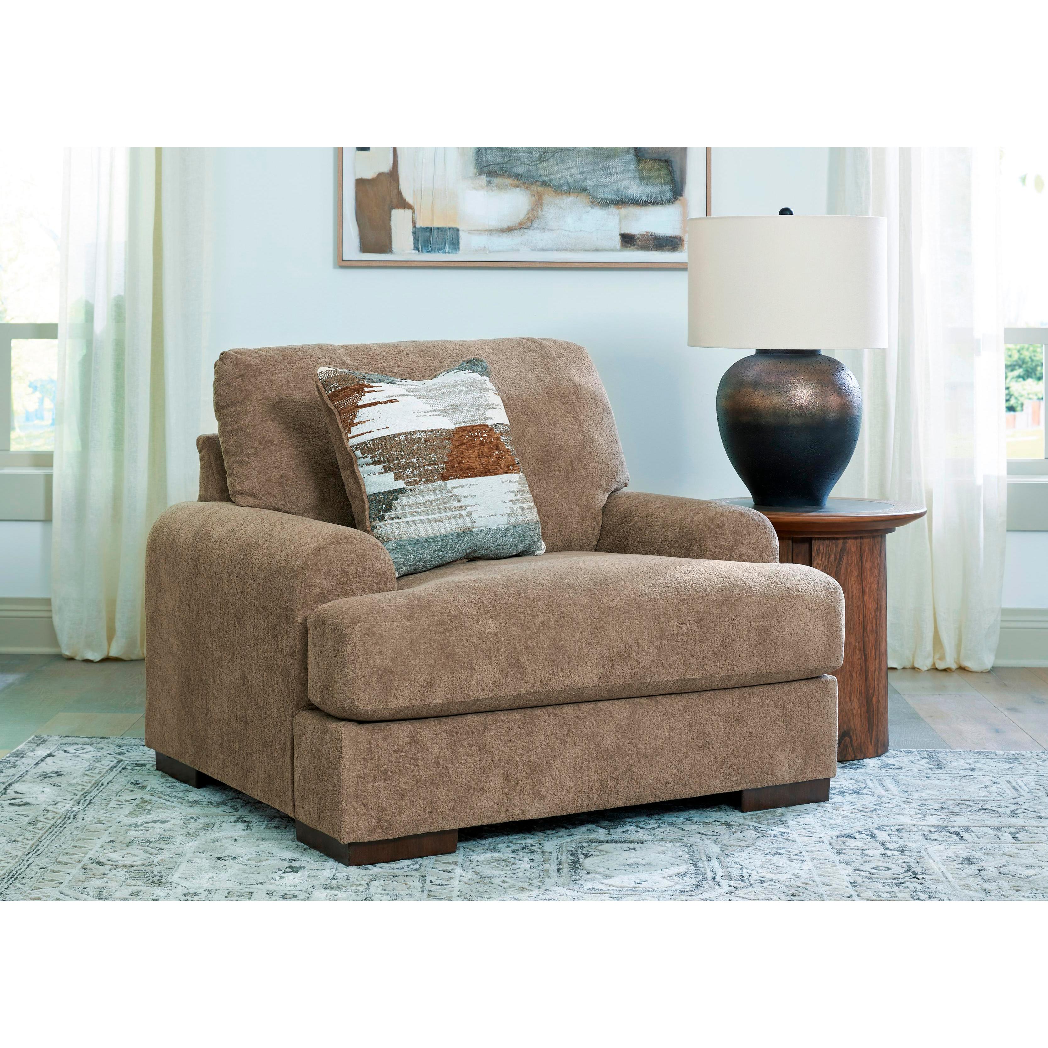  Manufacturer Color_Pecan --  Signature Design by Ashley Jayne Park Fabric Chaise IMAGE 4