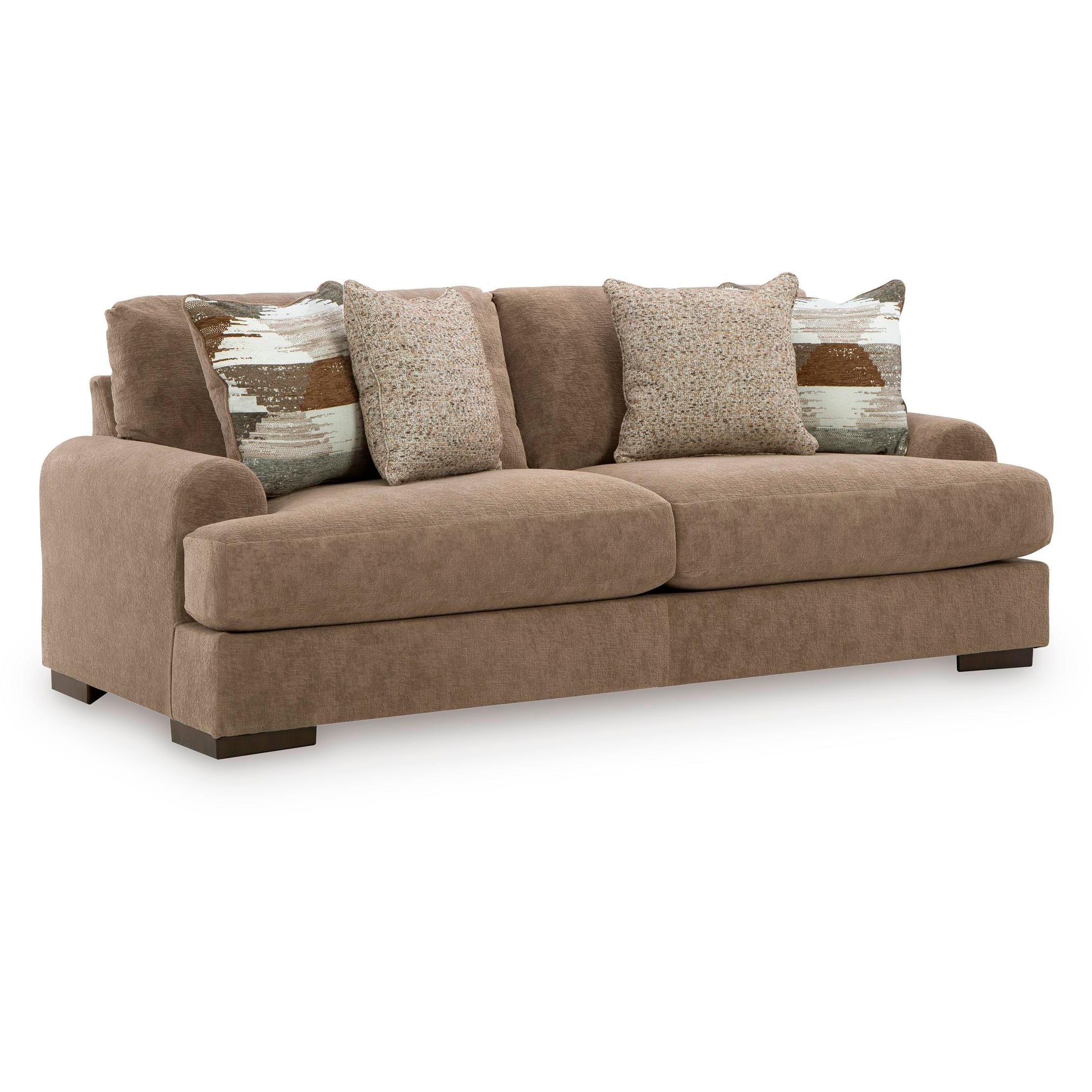  Manufacturer Color_Pecan --  Signature Design by Ashley Jayne Park Stationary Fabric Sofa IMAGE 1