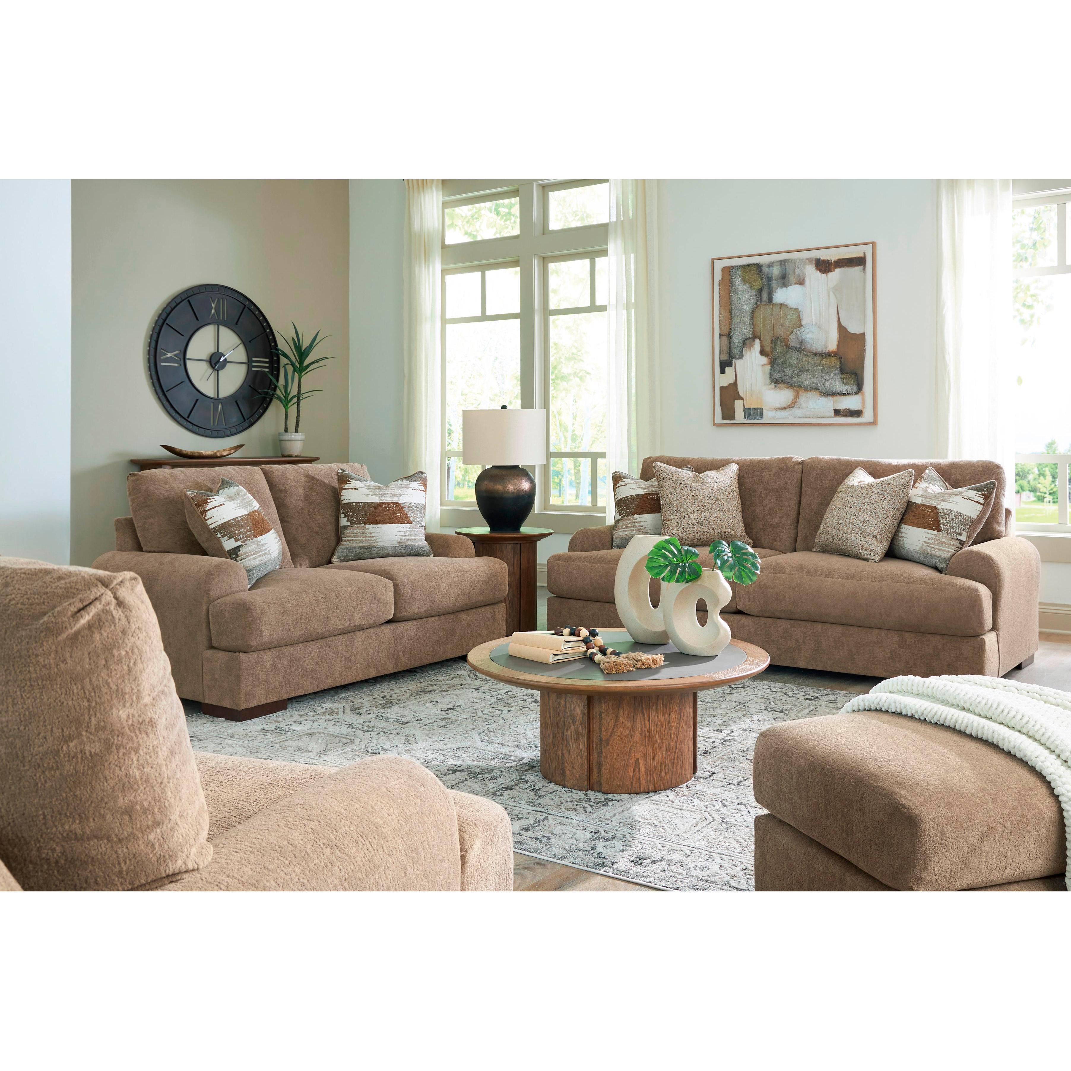  Manufacturer Color_Pecan --  Signature Design by Ashley Jayne Park Stationary Fabric Sofa IMAGE 8