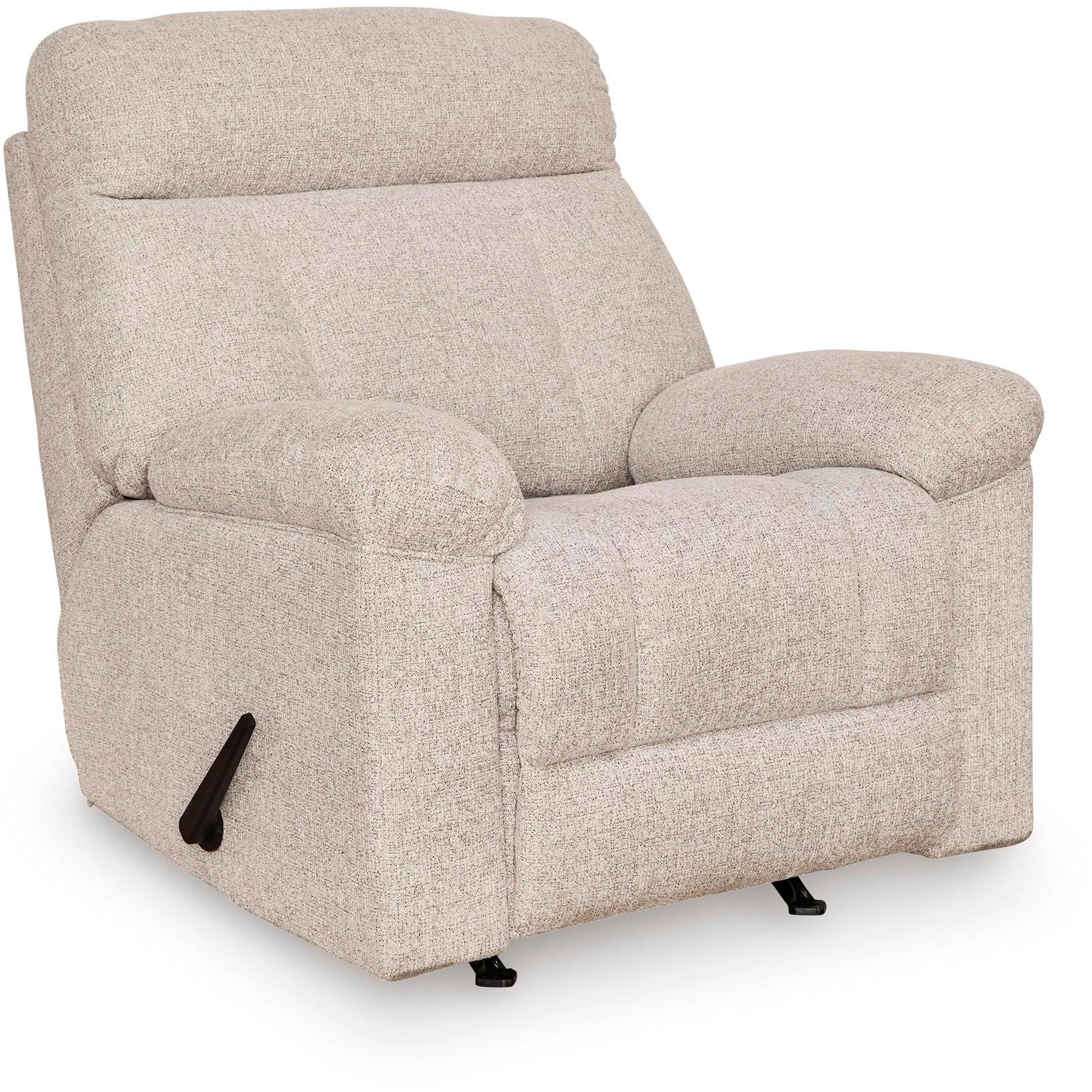  Manufacturer Color_Cobble Stone --  Signature Design by Ashley Hoyne Park Rocker Fabric Recliner IMAGE 1