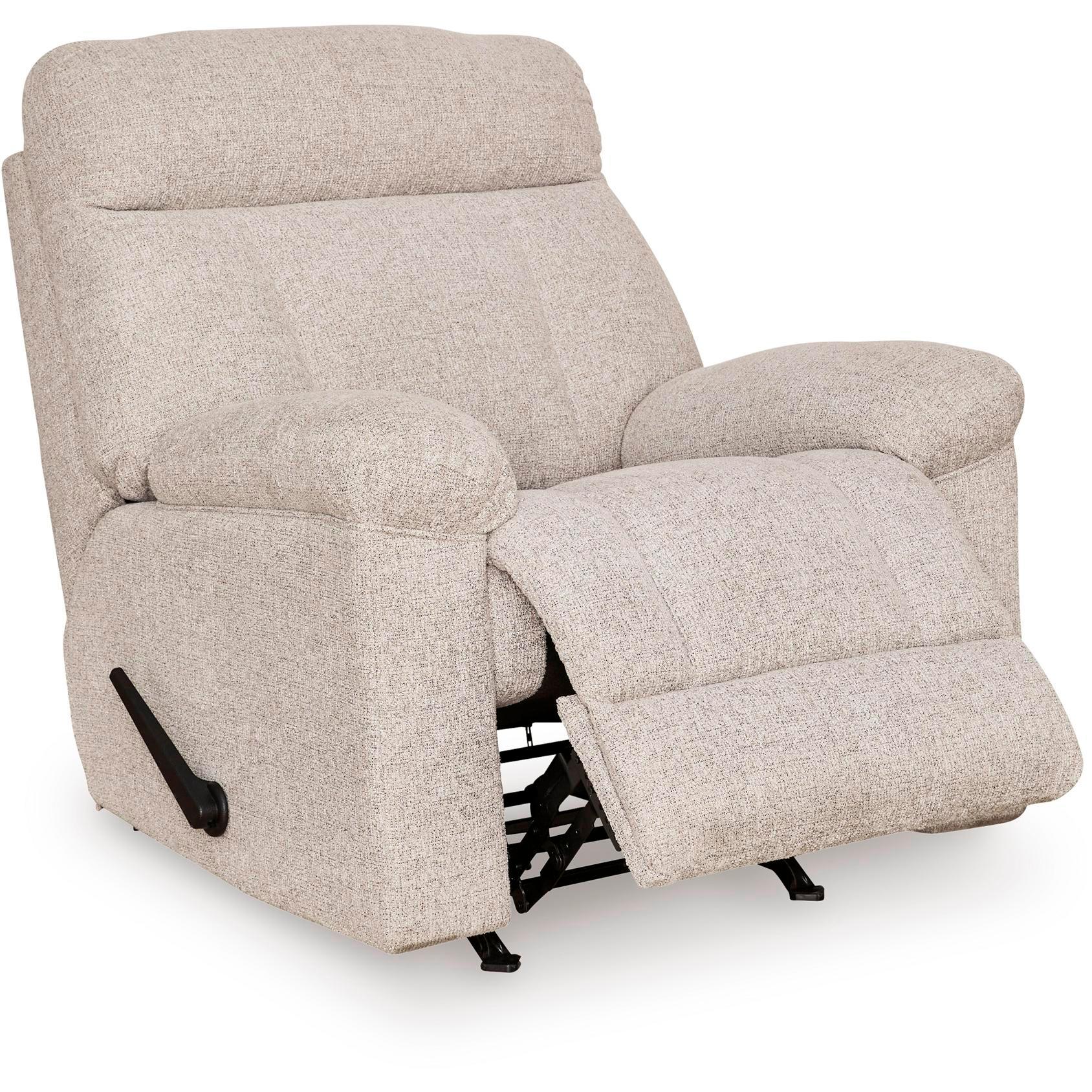  Manufacturer Color_Cobble Stone --  Signature Design by Ashley Hoyne Park Rocker Fabric Recliner IMAGE 2