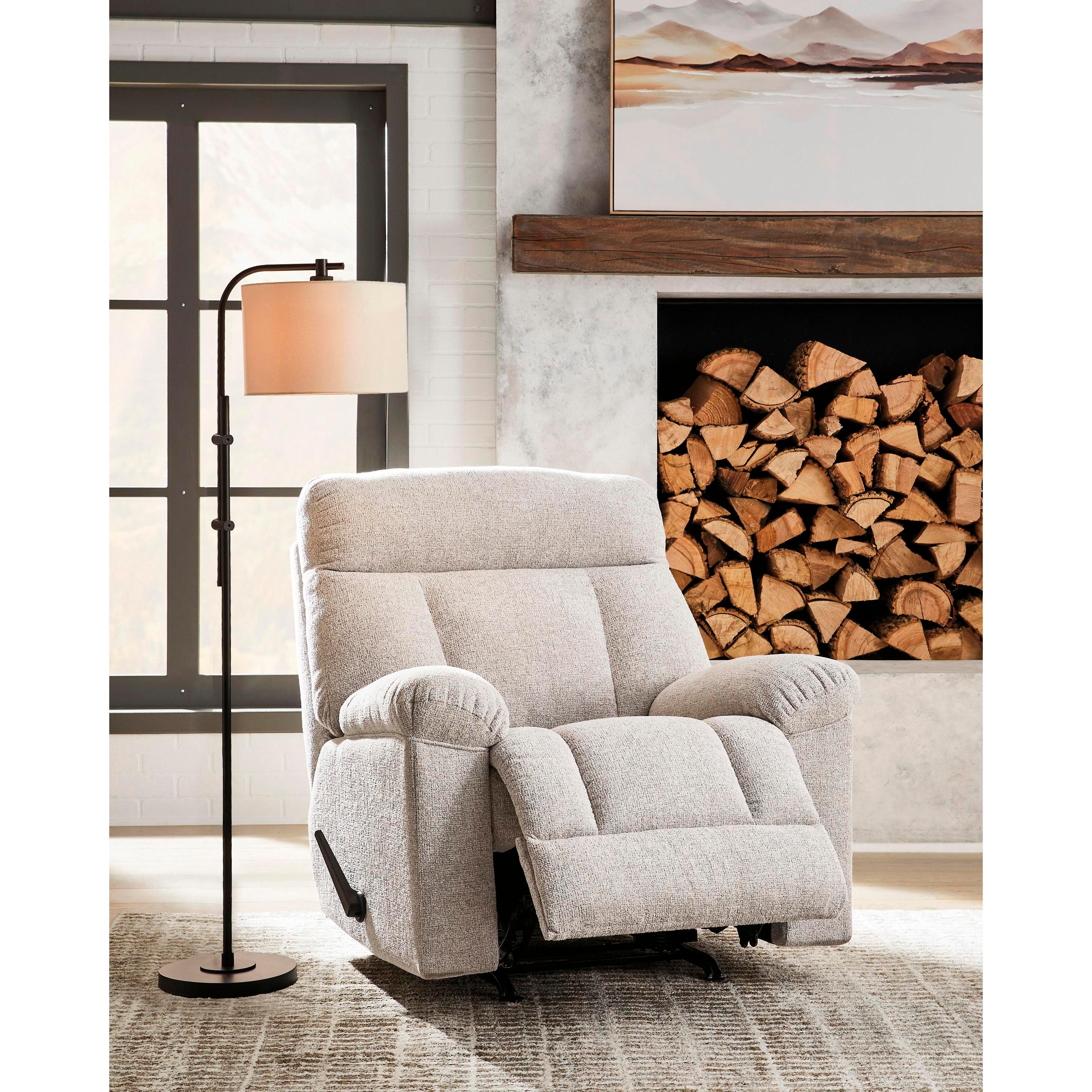  Manufacturer Color_Cobble Stone --  Signature Design by Ashley Hoyne Park Rocker Fabric Recliner IMAGE 6