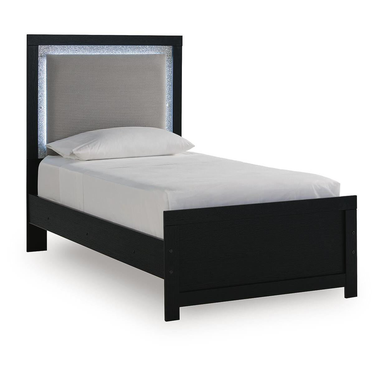  Size_Twin --  Signature Design by Ashley Maeling Upholstered Panel Bed IMAGE 1