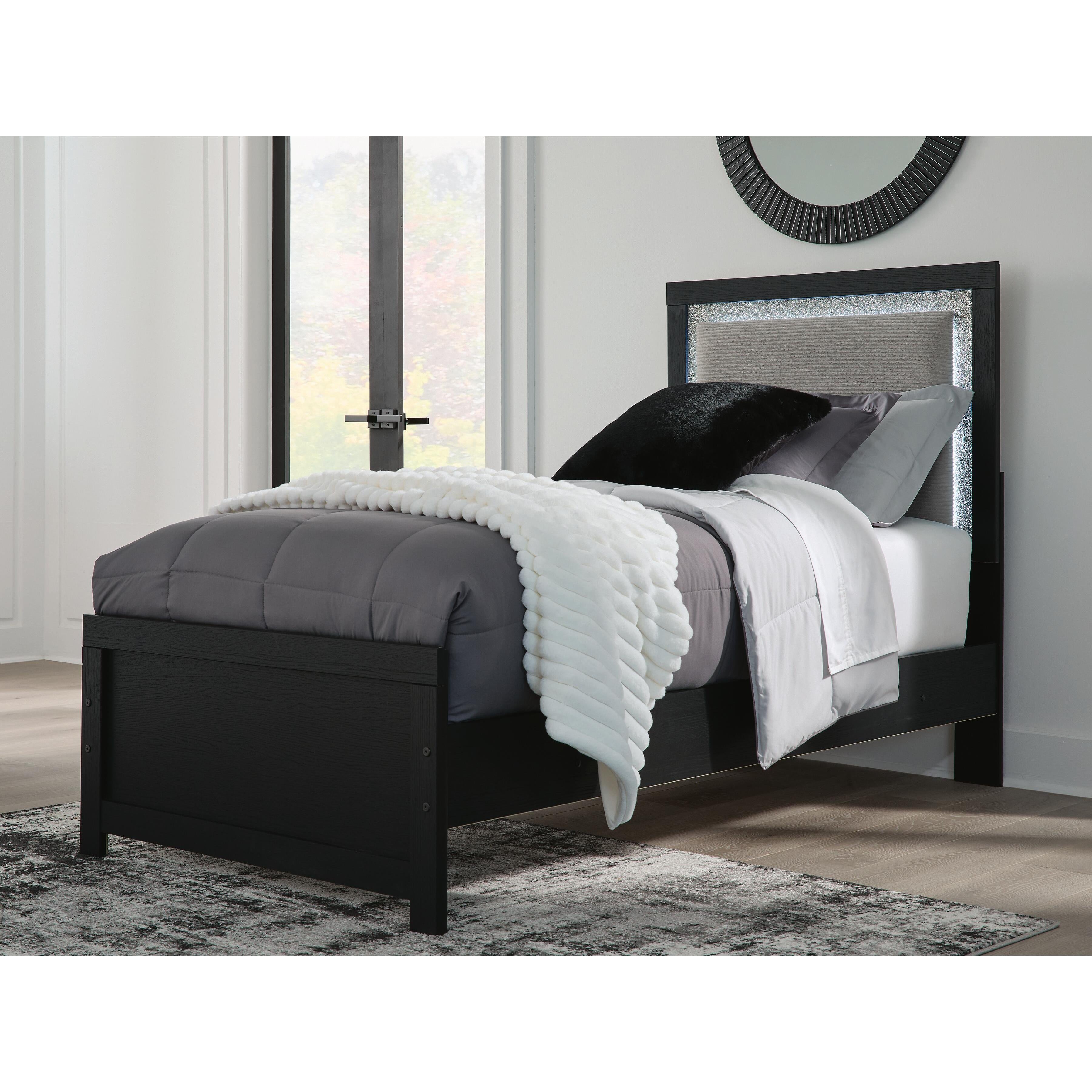  Size_Twin --  Signature Design by Ashley Maeling Upholstered Panel Bed IMAGE 5