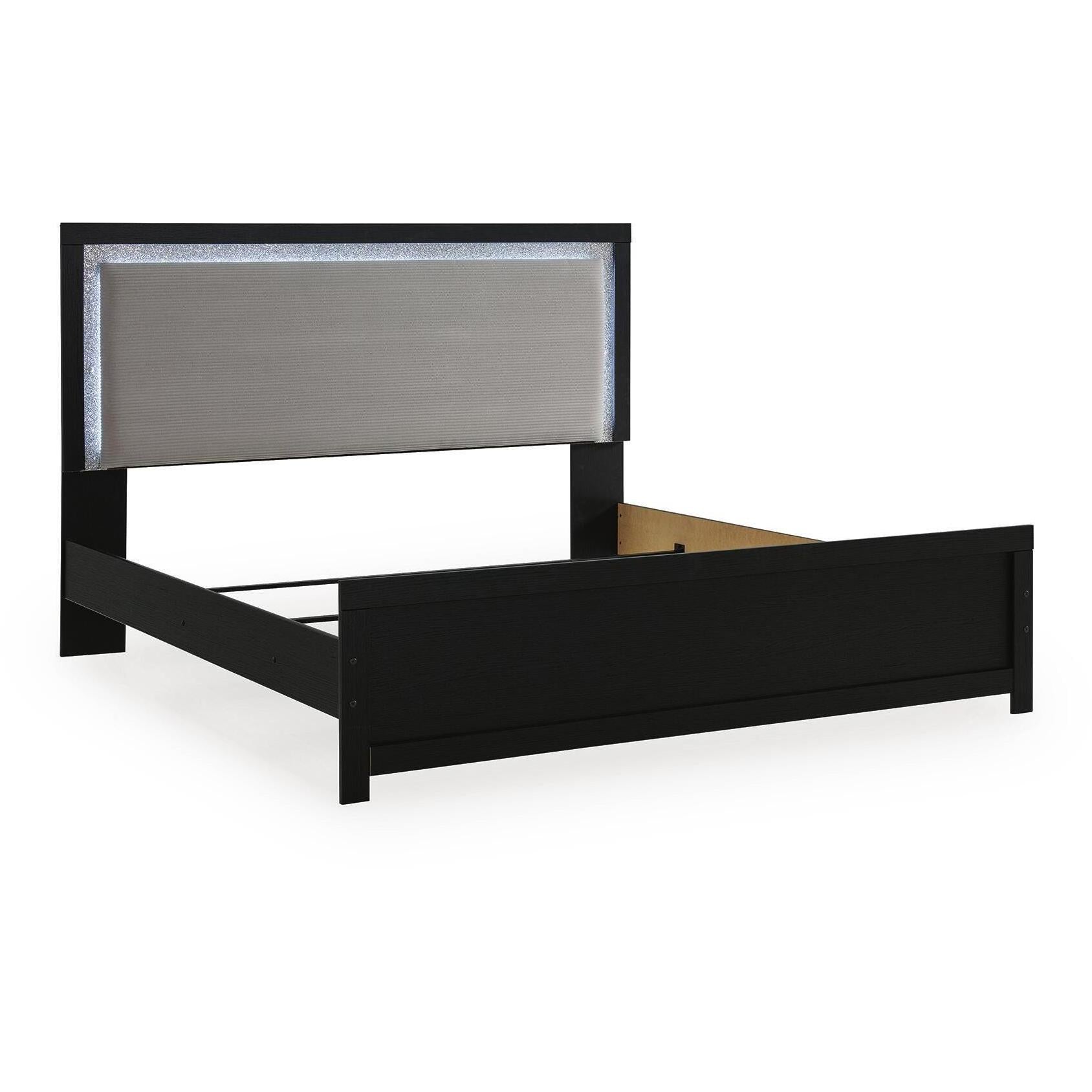  Size_King --  Maeling PCB1115B8 King Upholstered Panel Bed IMAGE 3