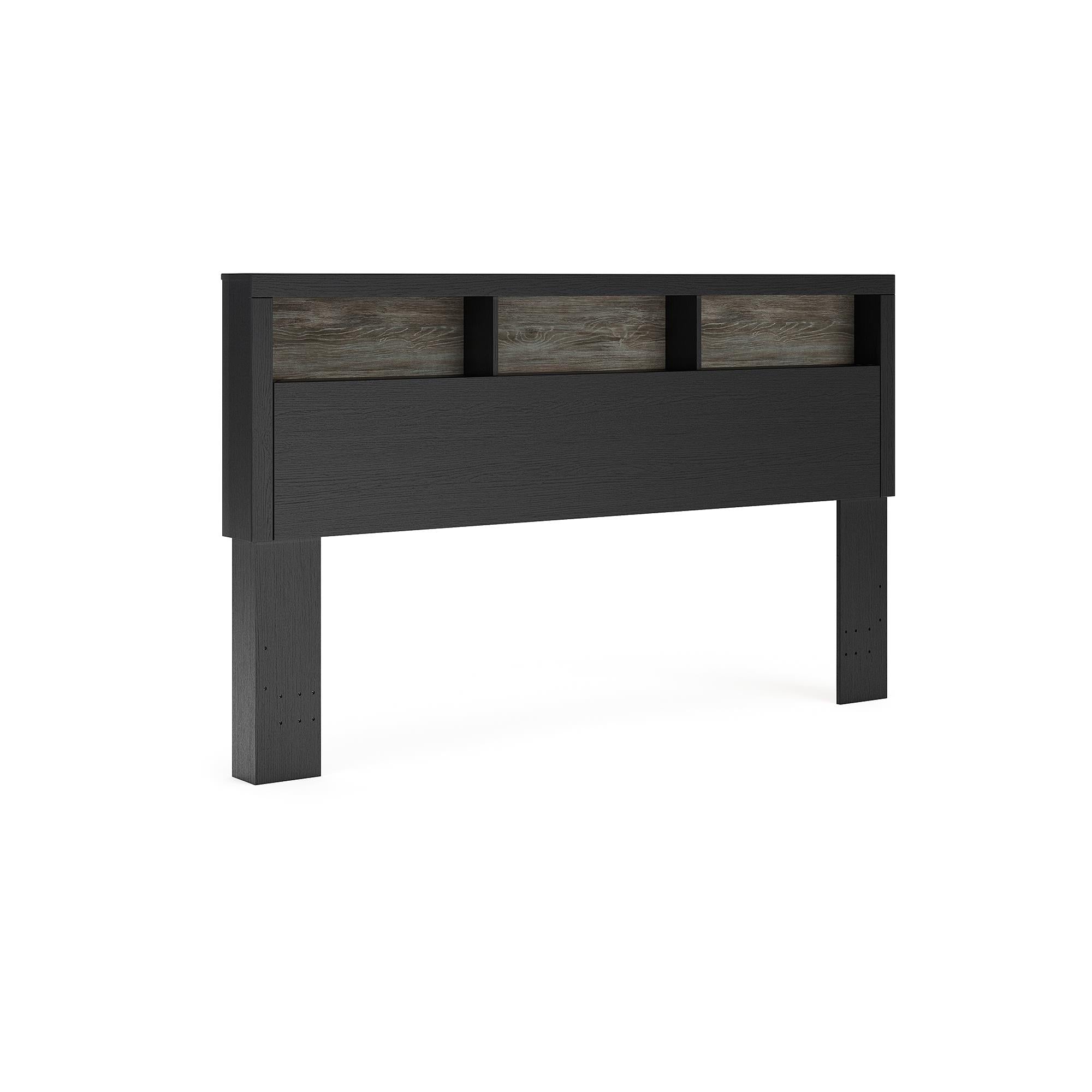  Signature Design by Ashley Broachmyn PCB1118-169 Lighted King Bookcase Headboard IMAGE 1