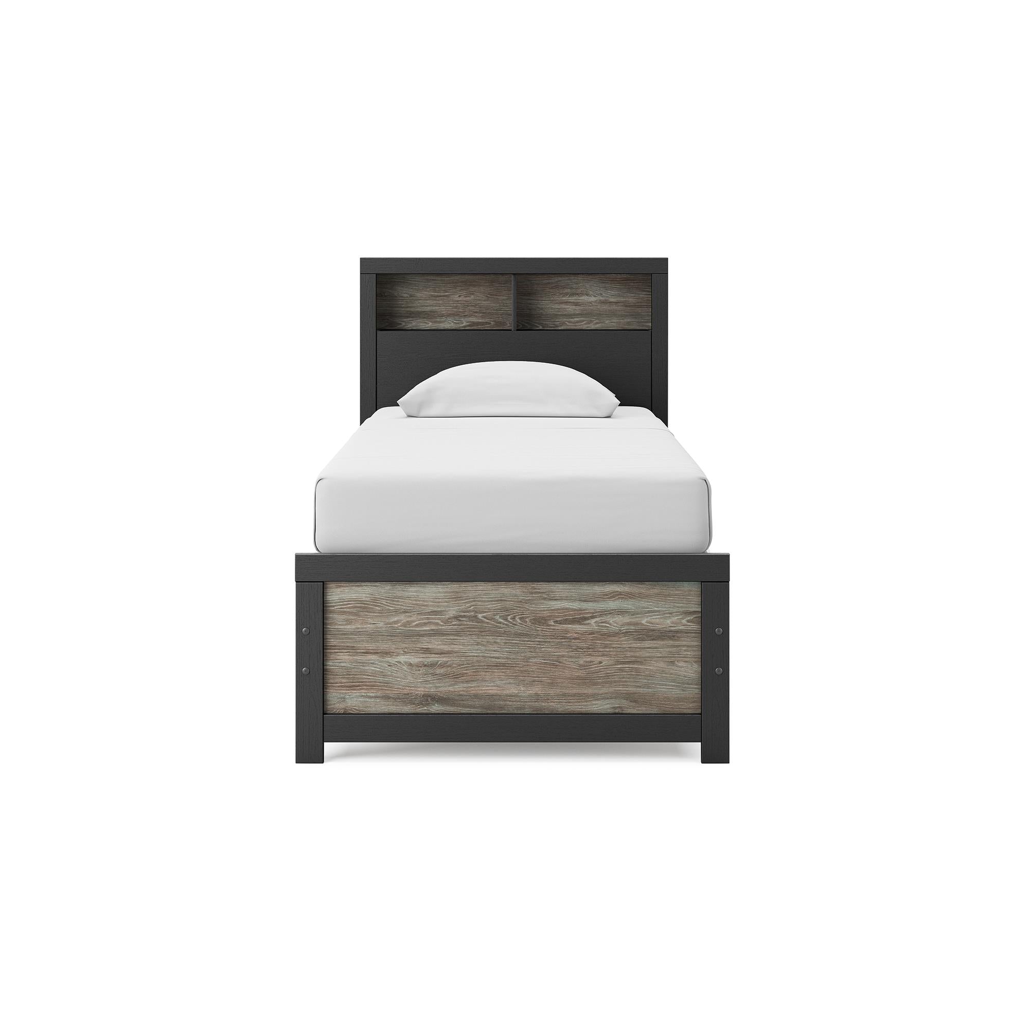  Size_Twin --  Signature Design by Ashley Broachmyn Bookcase Bed IMAGE 3