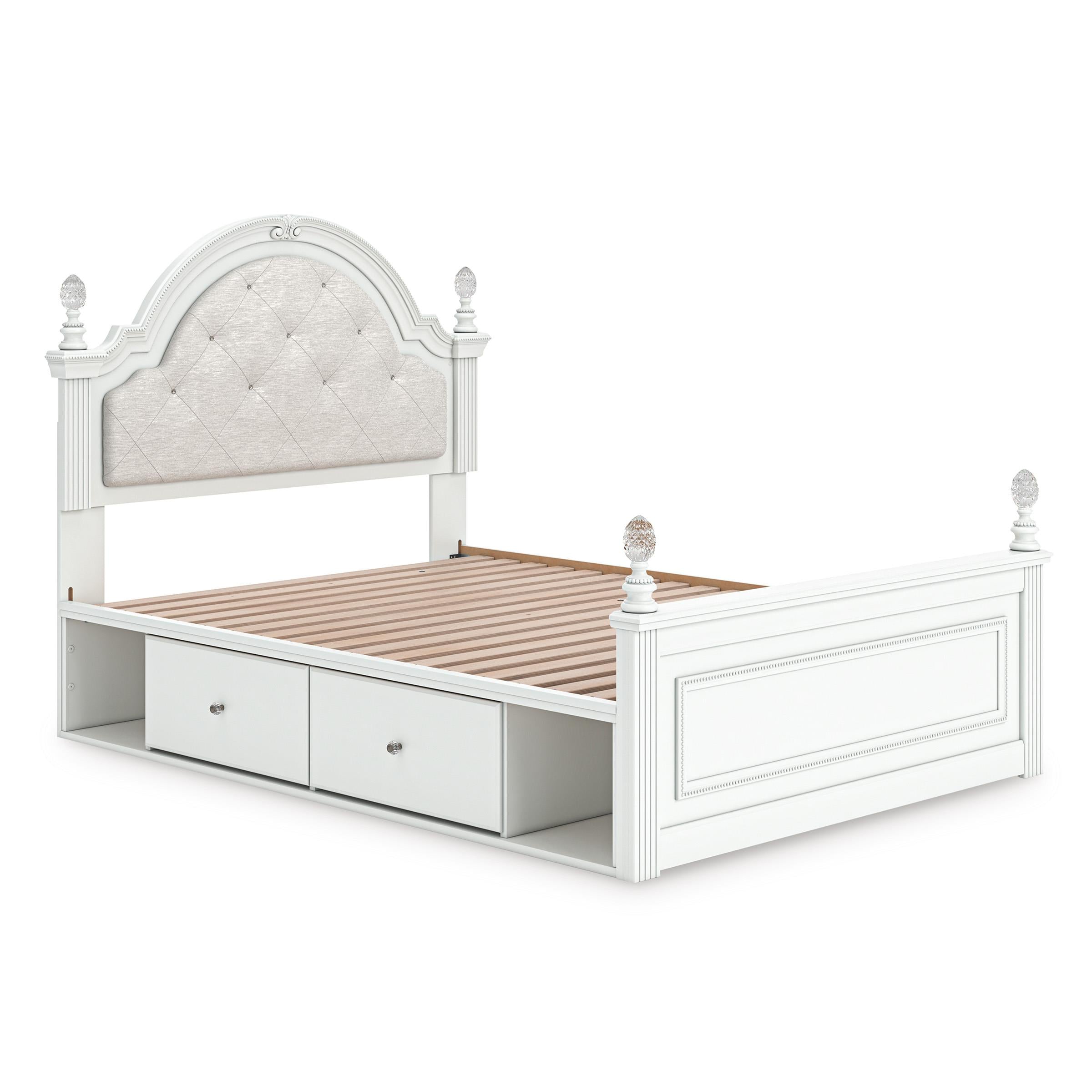  Size_Full --  Kozlani PCB1819B10 Full Upholstered Panel Storage Bed IMAGE 7
