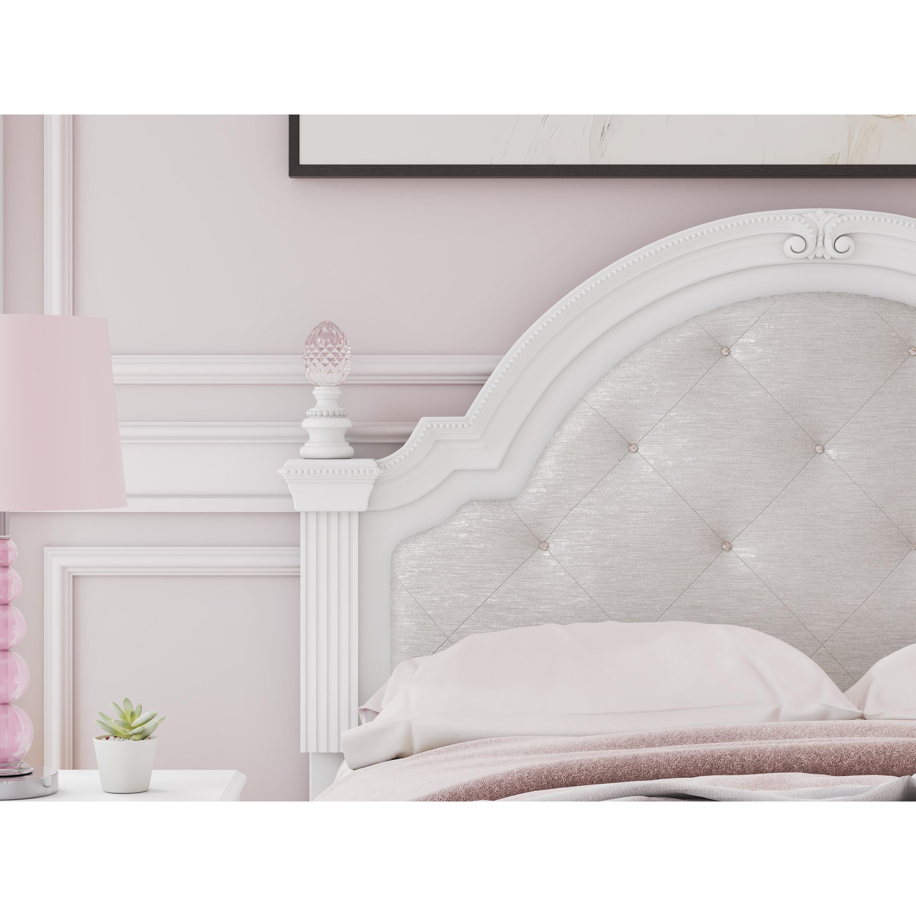  Size_Full --  Kozlani PCB1819B10 Full Upholstered Panel Storage Bed IMAGE 9