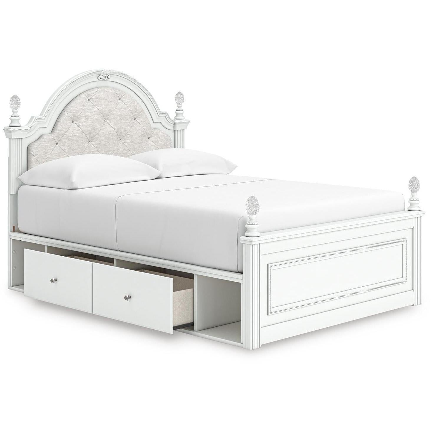  Size_Full --  Kozlani PCB1819B18 Full Upholstered Panel Bed with Storage IMAGE 3