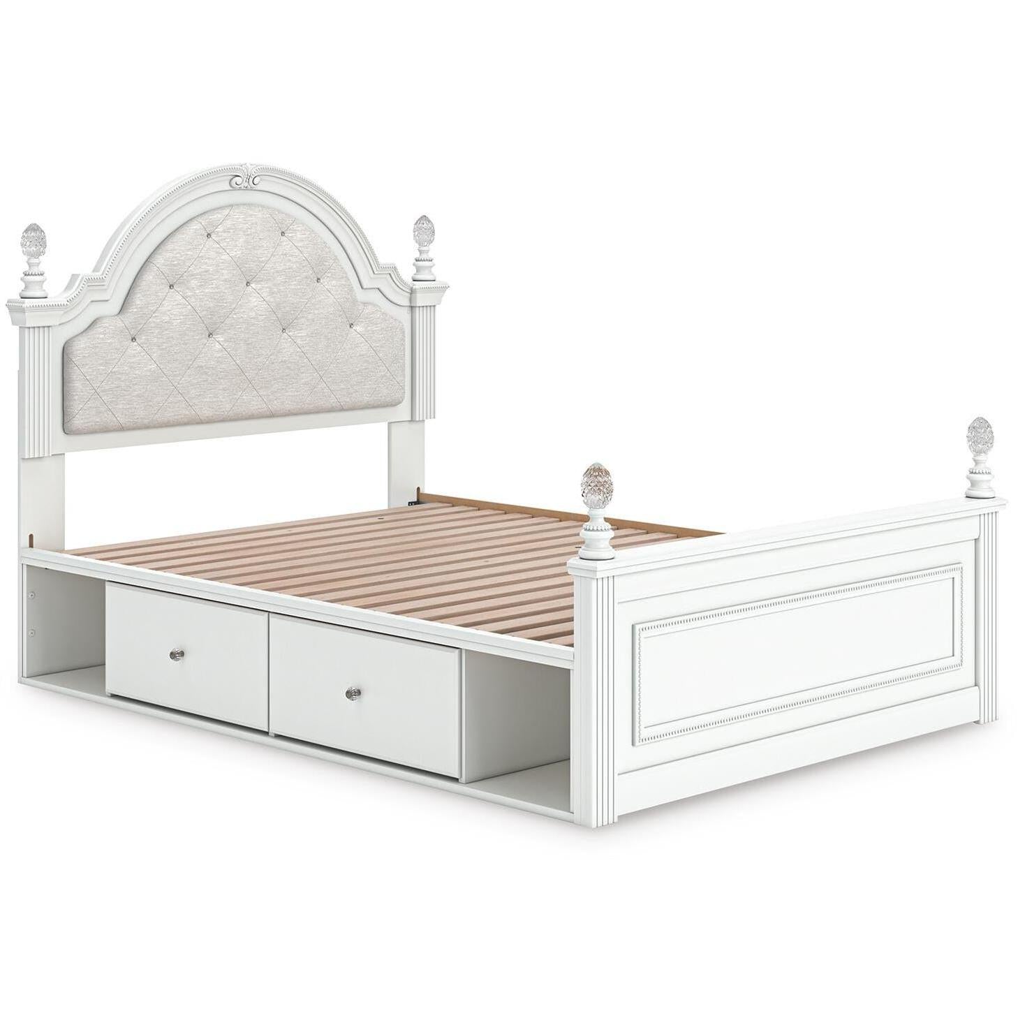  Size_Full --  Kozlani PCB1819B18 Full Upholstered Panel Bed with Storage IMAGE 5