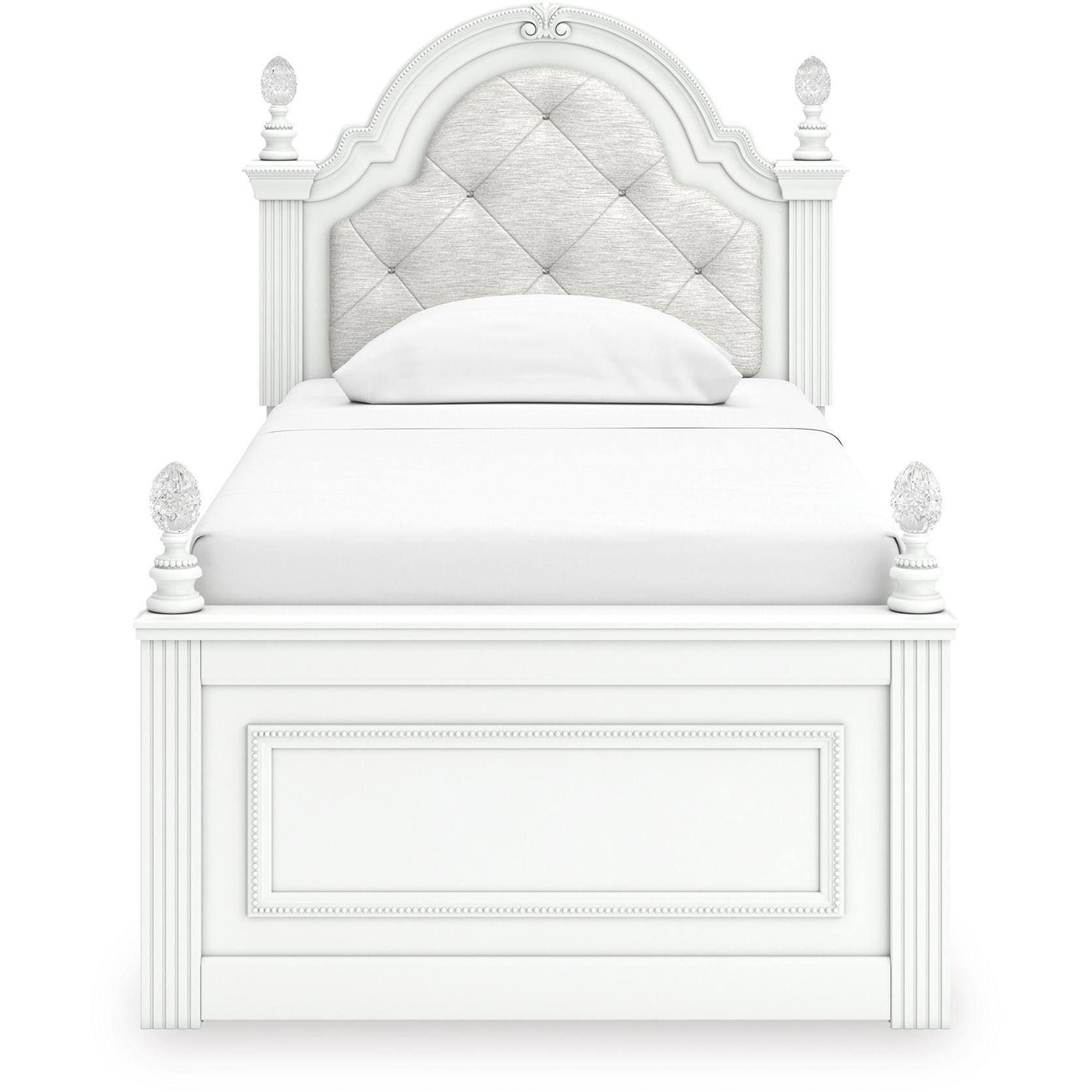  Size_Twin --  Signature Design by Ashley Kozlani Upholstered Panel Bed IMAGE 2