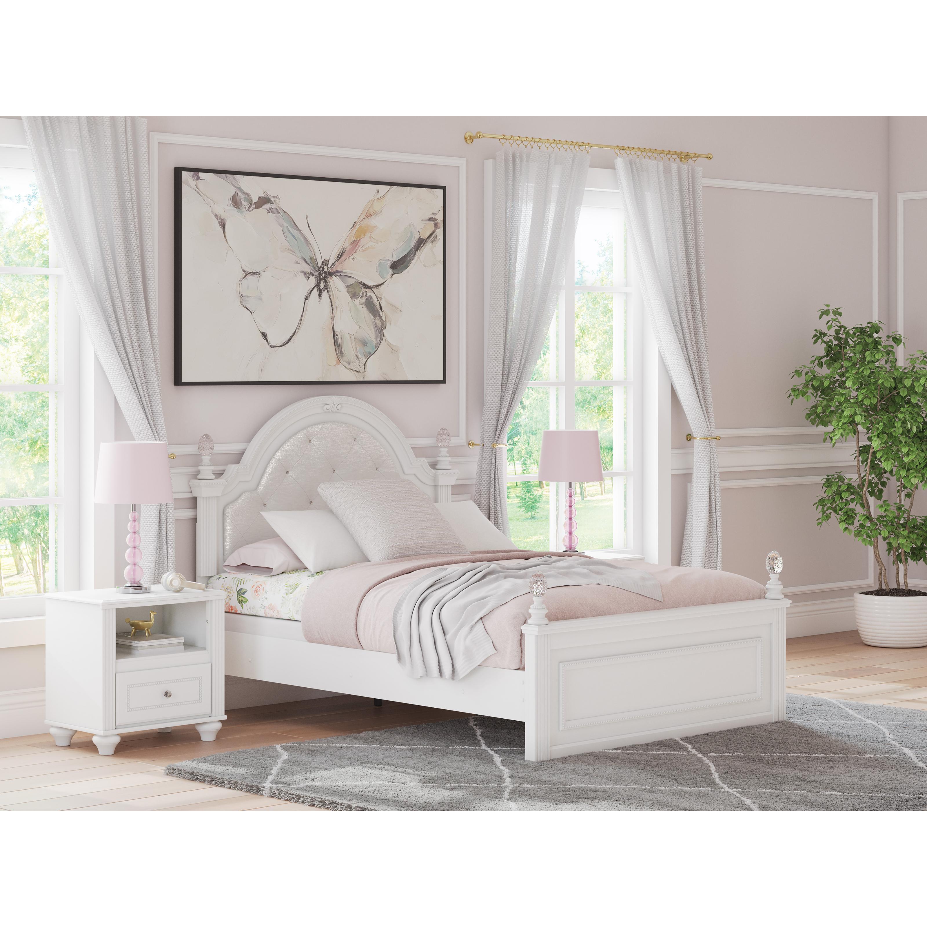  Size_Full --  Kozlani PCB1819B6 Full Upholstered Panel Bed IMAGE 6