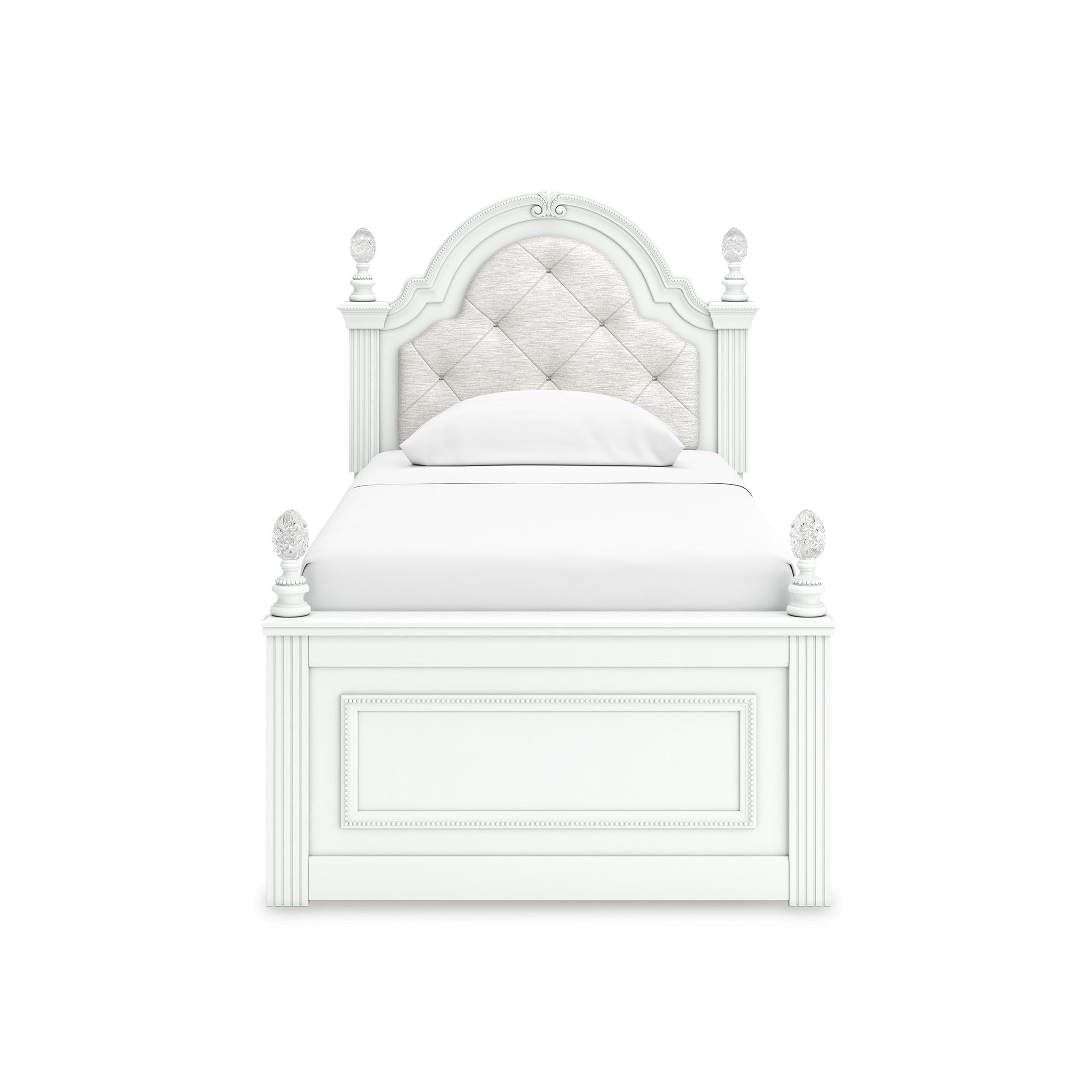  Size_Twin --  Signature Design by Ashley Kozlani Upholstered Panel Bed with Storage IMAGE 3