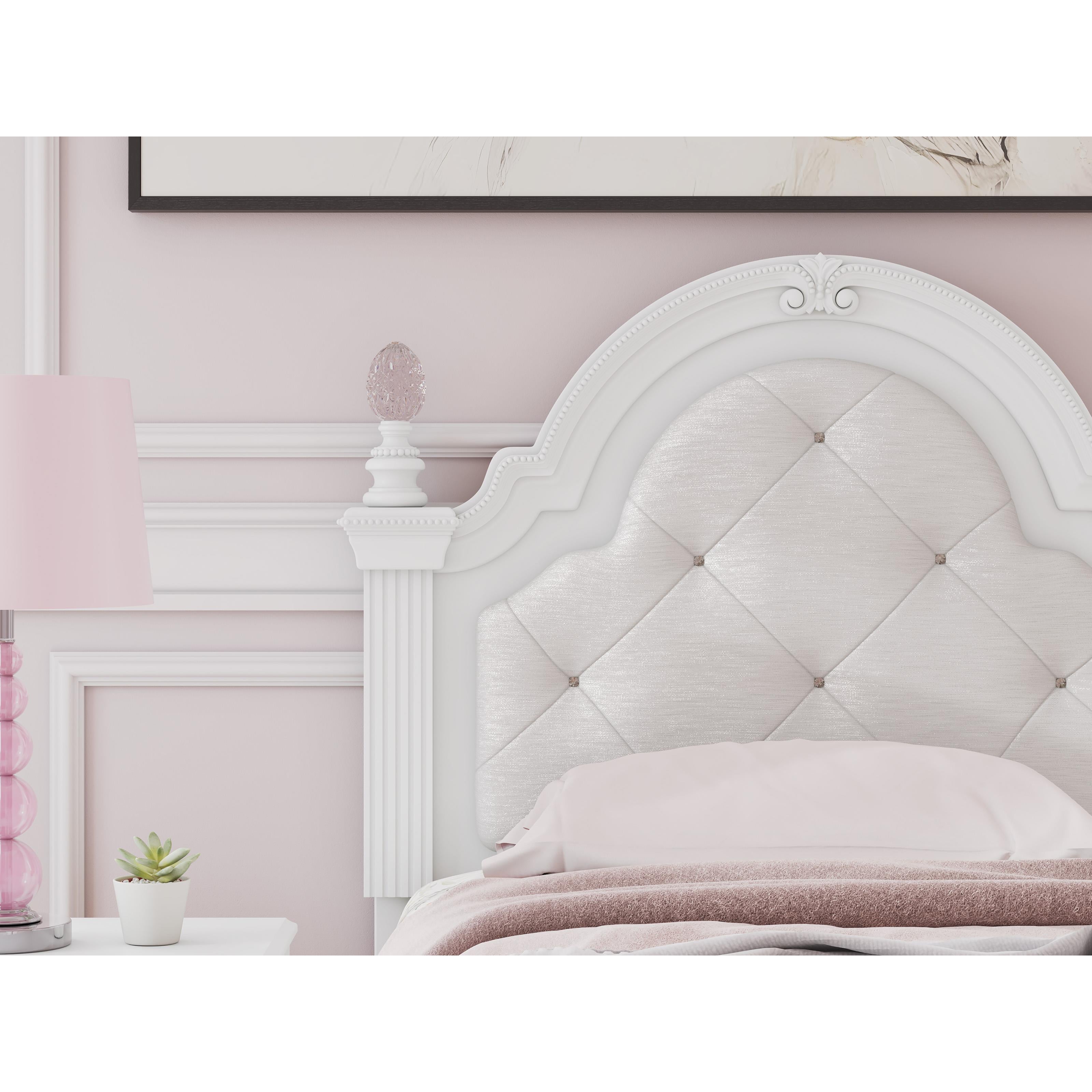  Size_Twin --  Signature Design by Ashley Kozlani Upholstered Panel Bed with Storage IMAGE 9