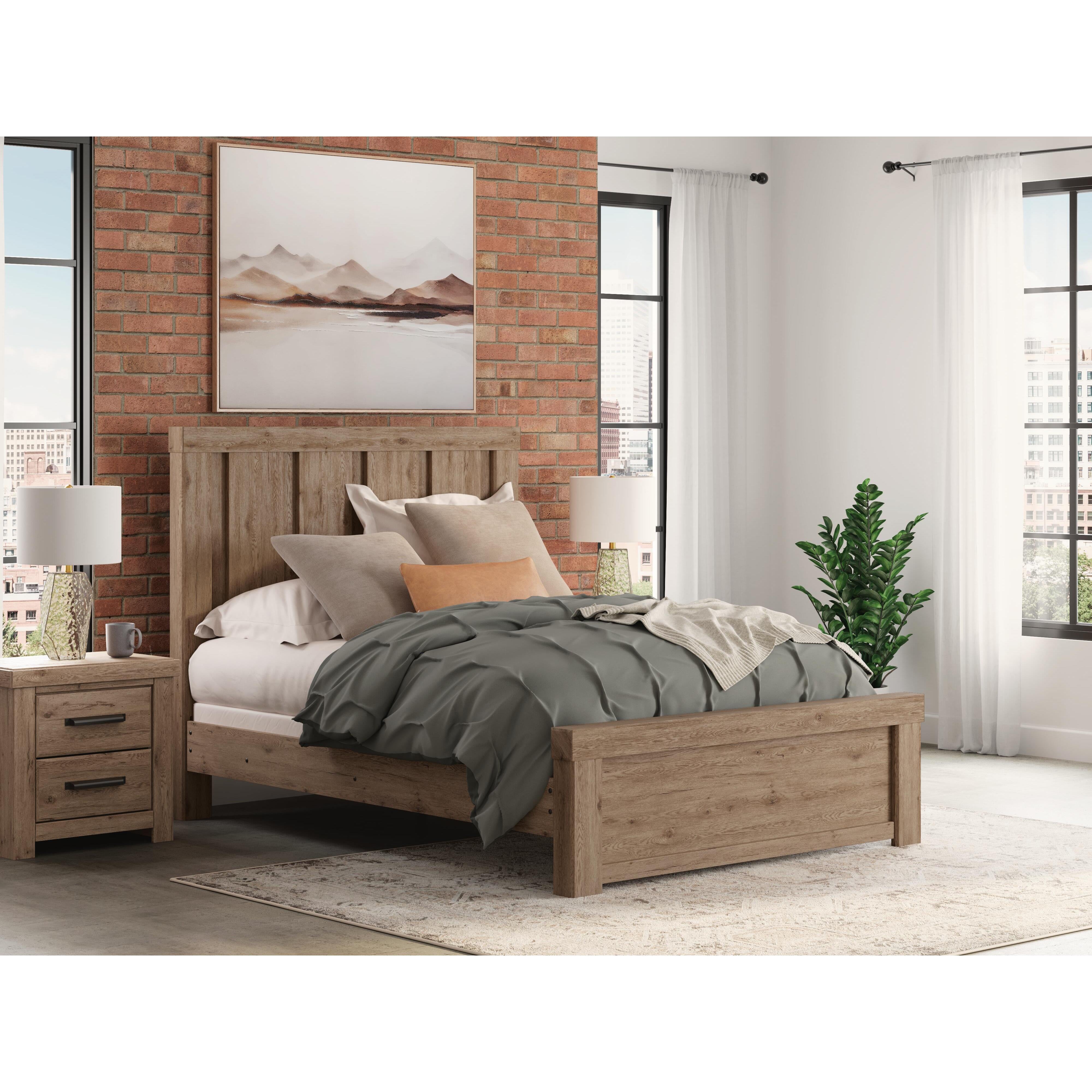  Size_Queen --  Signature Design by Ashley Oliandon Panel Bed IMAGE 2