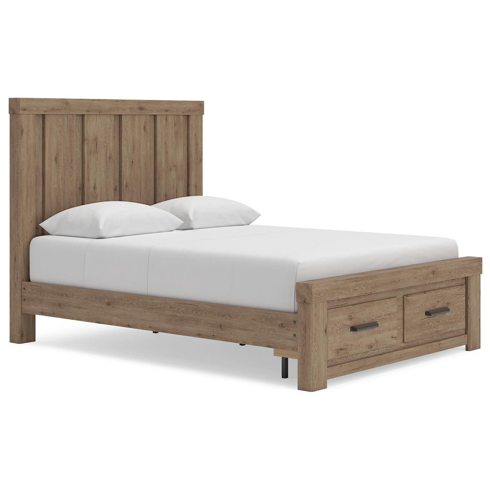  Size_Queen --  Signature Design by Ashley Oliandon Panel Bed with Storage IMAGE 3