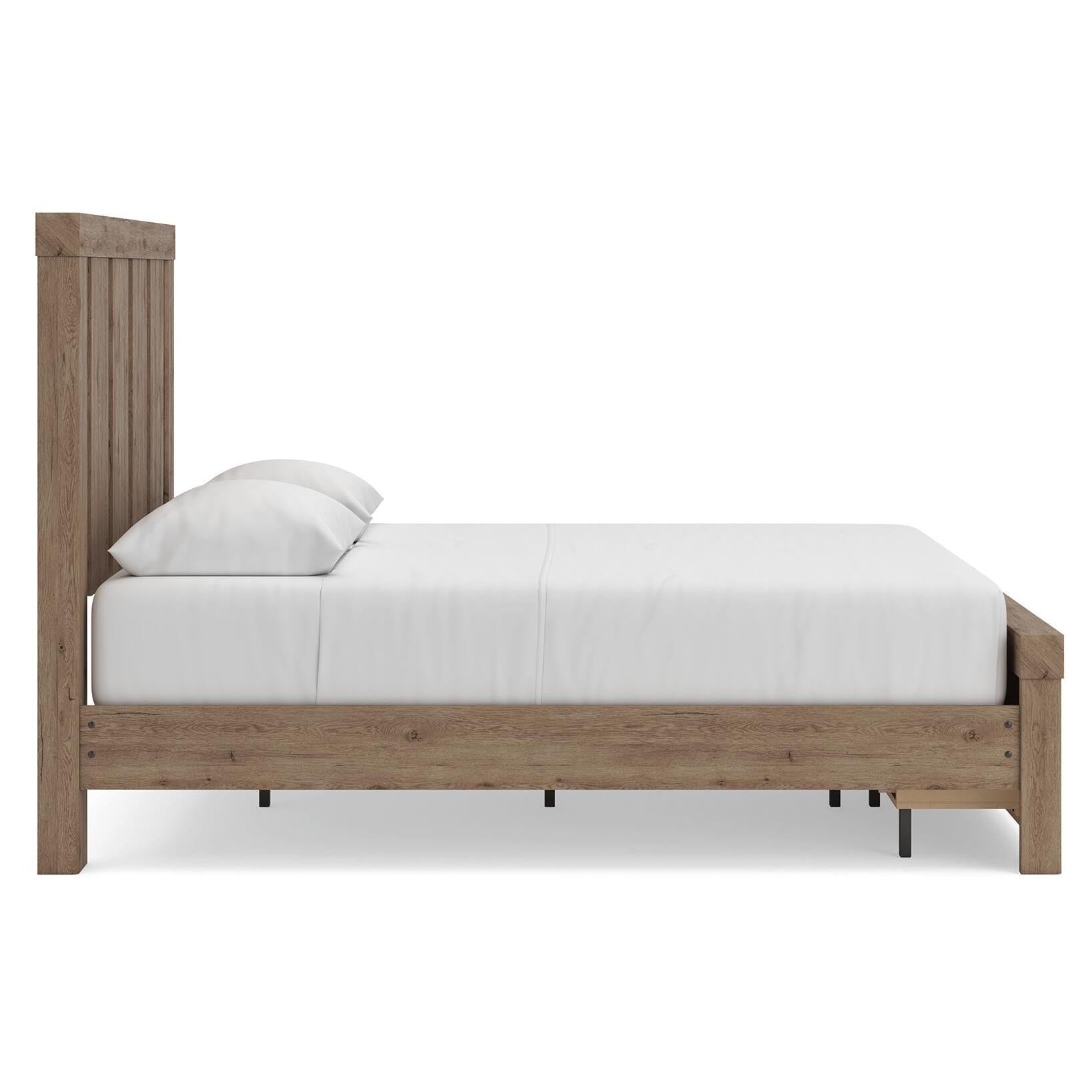  Size_Queen --  Signature Design by Ashley Oliandon Panel Bed with Storage IMAGE 6