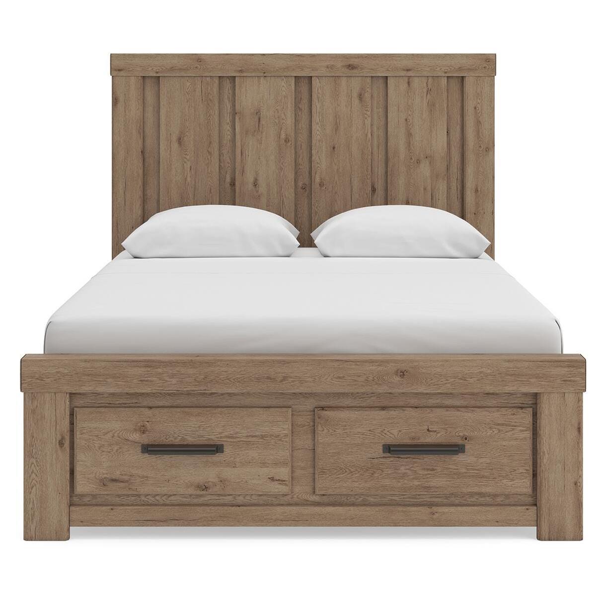  Size_Queen --  Signature Design by Ashley Oliandon Panel Bed with Storage IMAGE 7