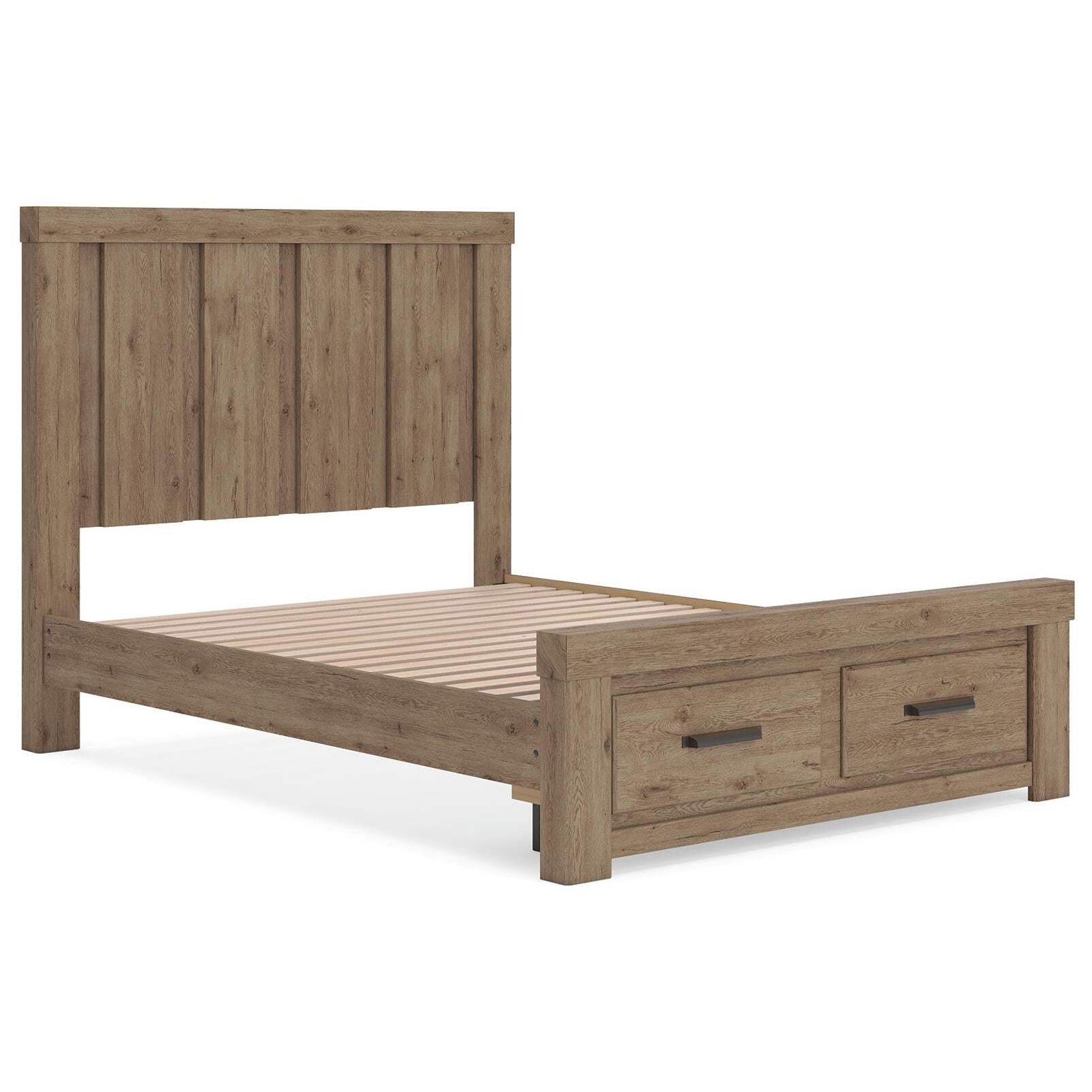  Size_Queen --  Signature Design by Ashley Oliandon Panel Bed with Storage IMAGE 8