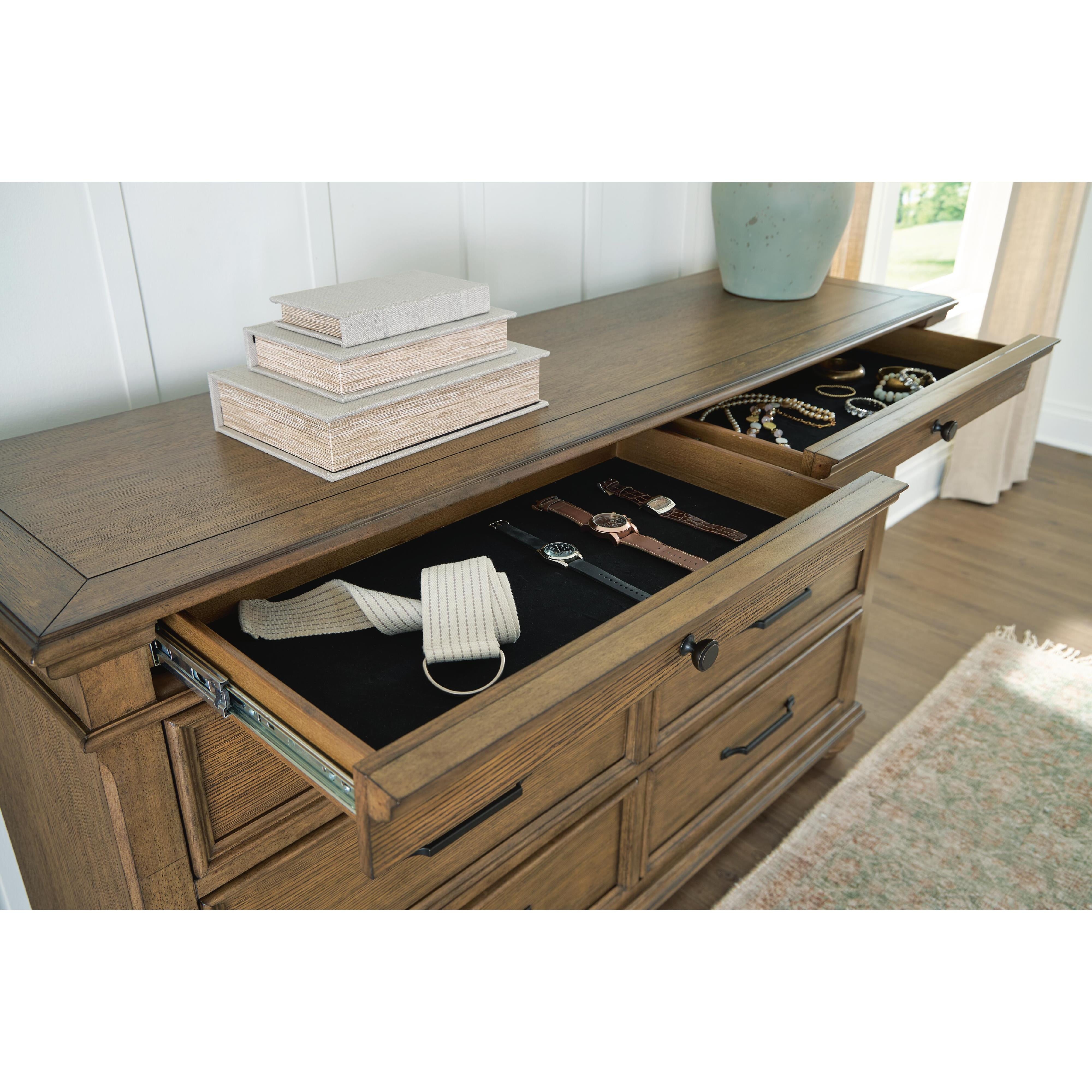  Signature Design by Ashley Karallin 10-Drawer Dresser with Mirror PCB782-31/PCB782-36 IMAGE 4