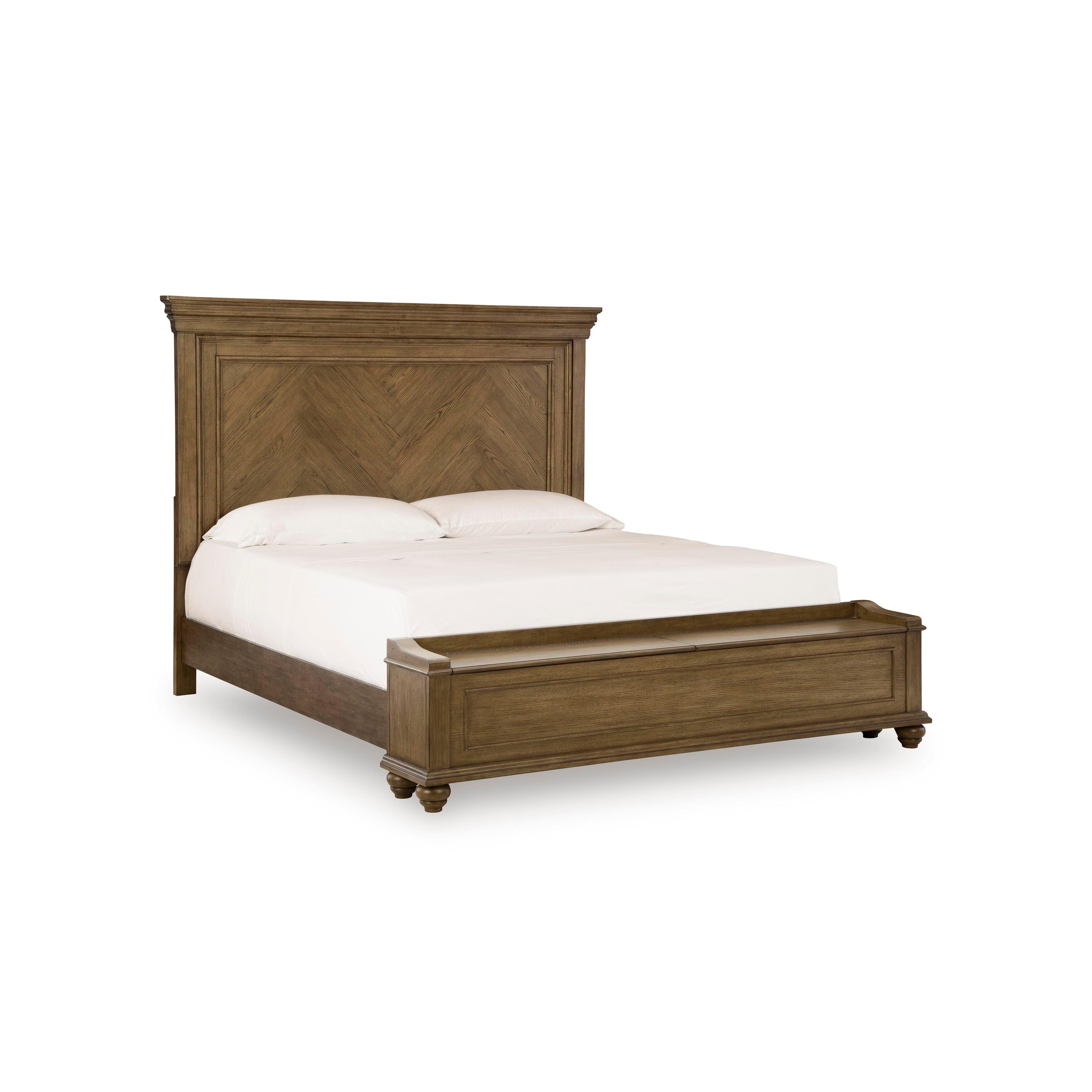  Size_Queen --  Signature Design by Ashley Karallin Panel Bed with Storage IMAGE 1