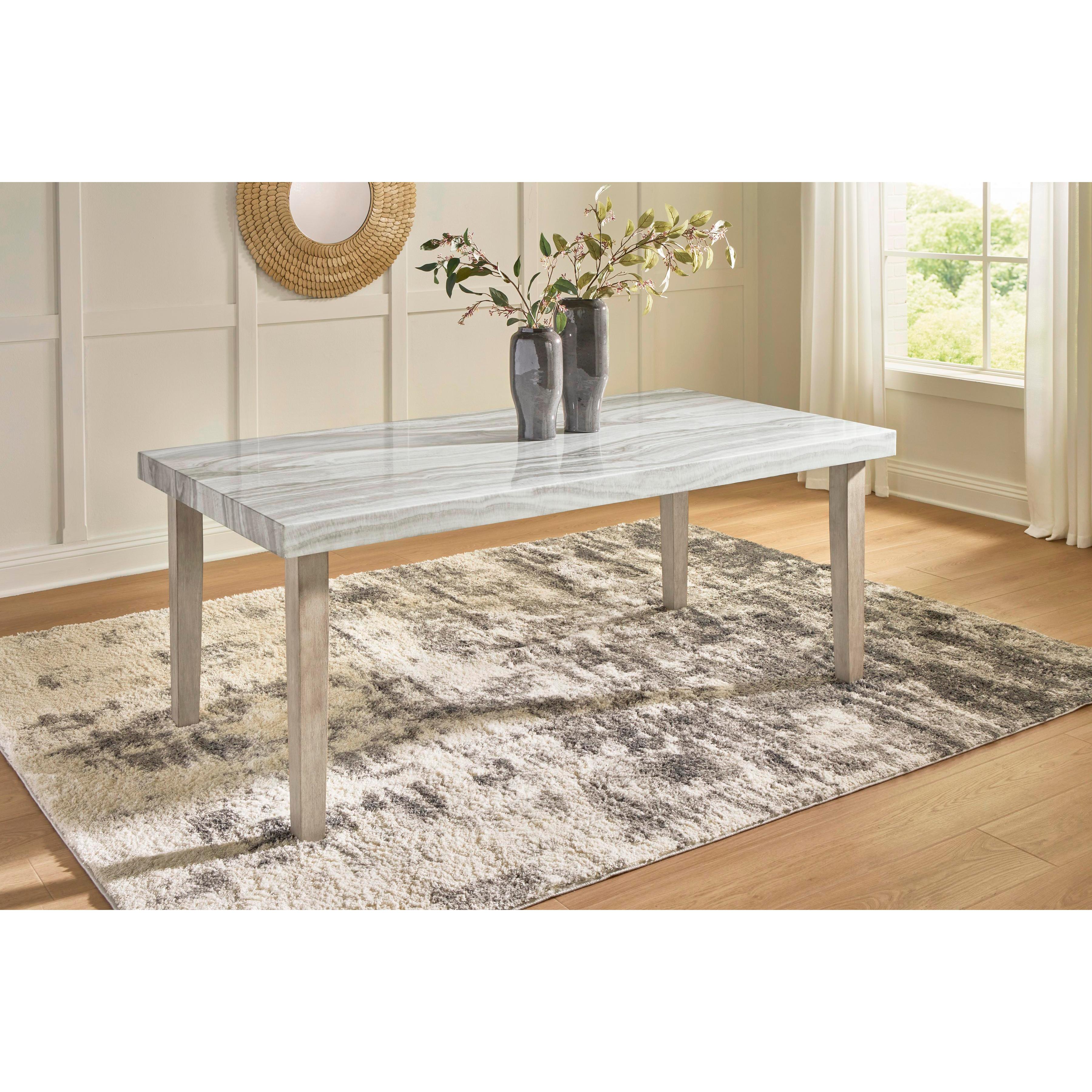  Signature Design by Ashley Larawyn Dining Table with Faux Marble Top PCD575-25 IMAGE 4