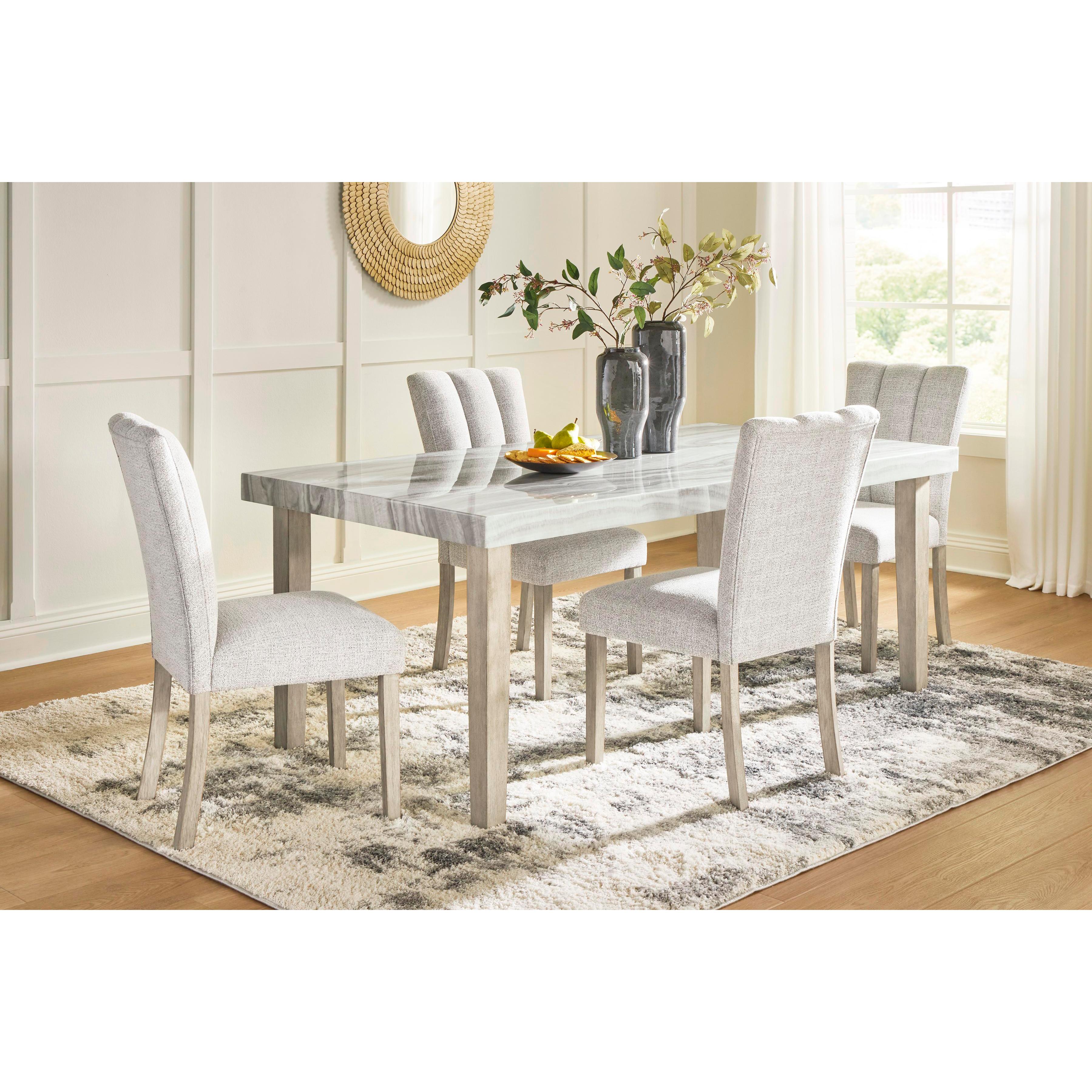  Signature Design by Ashley Larawyn Dining Table with Faux Marble Top PCD575-25 IMAGE 6