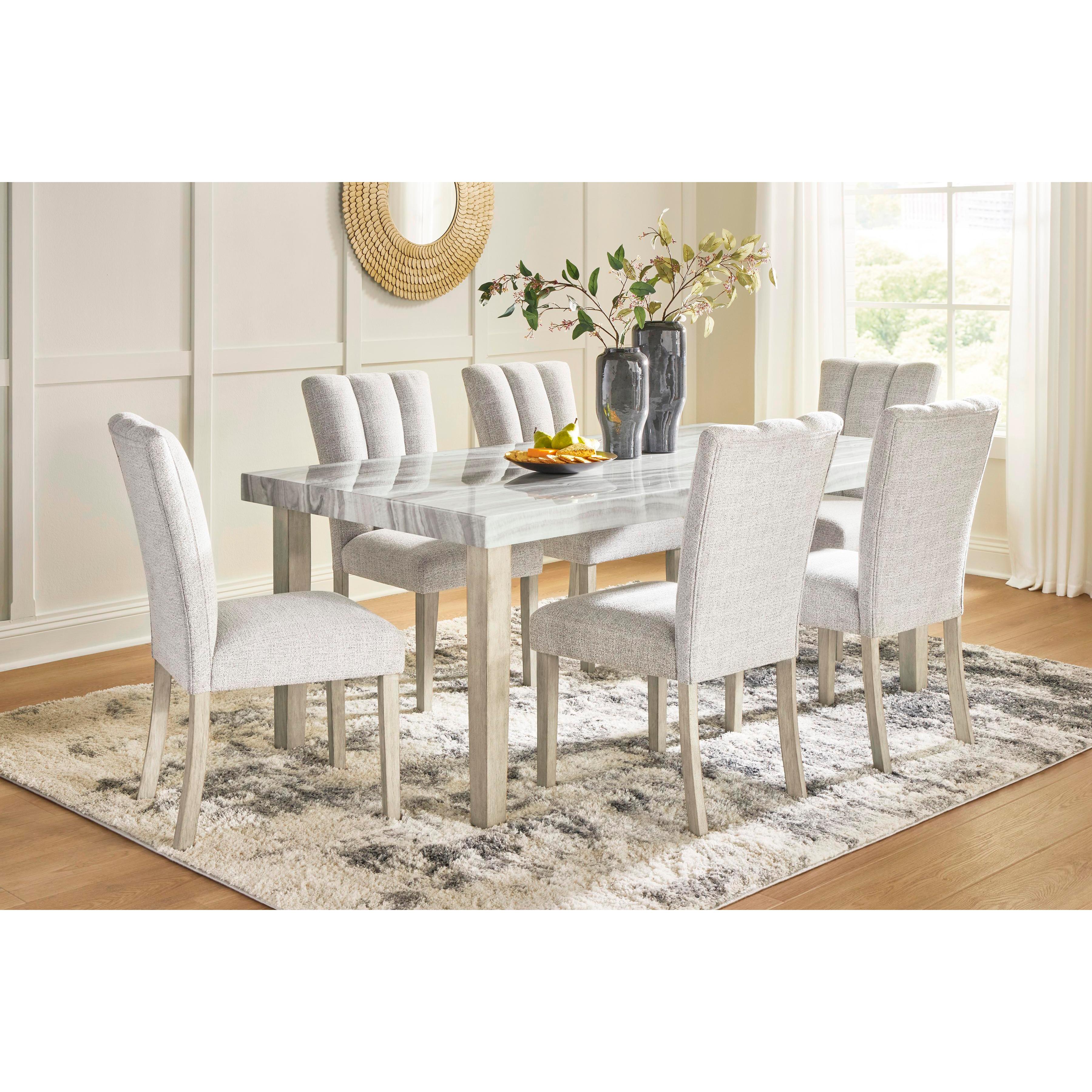  Signature Design by Ashley Larawyn Dining Table with Faux Marble Top PCD575-25 IMAGE 7