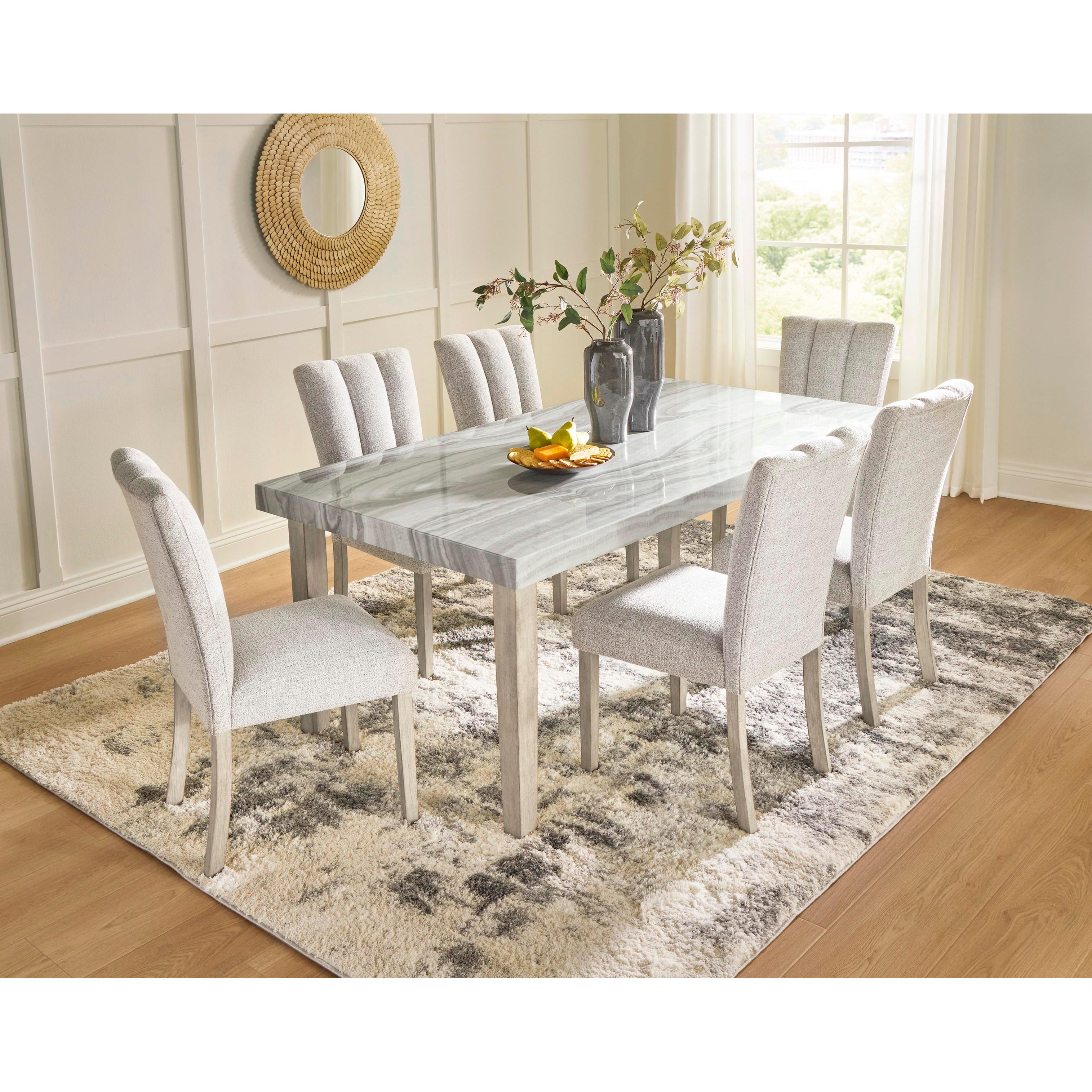  Signature Design by Ashley Larawyn Dining Table with Faux Marble Top PCD575-25 IMAGE 8