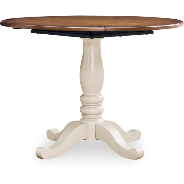 Signature Design by Ashley Round Wirloni Dining Table with Pedestal Base PCD616-15