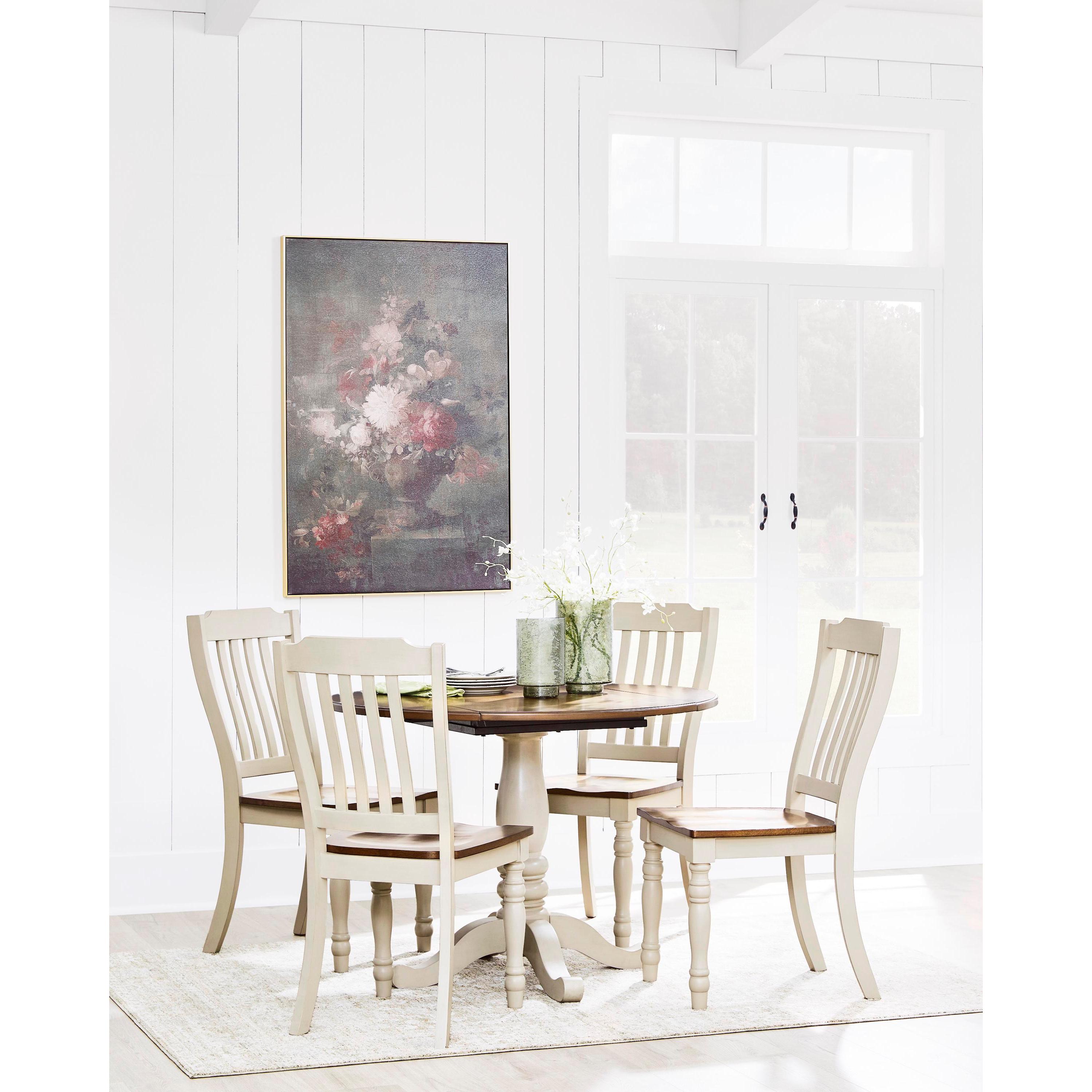  Signature Design by Ashley Round Wirloni Dining Table with Pedestal Base PCD616-15 IMAGE 7